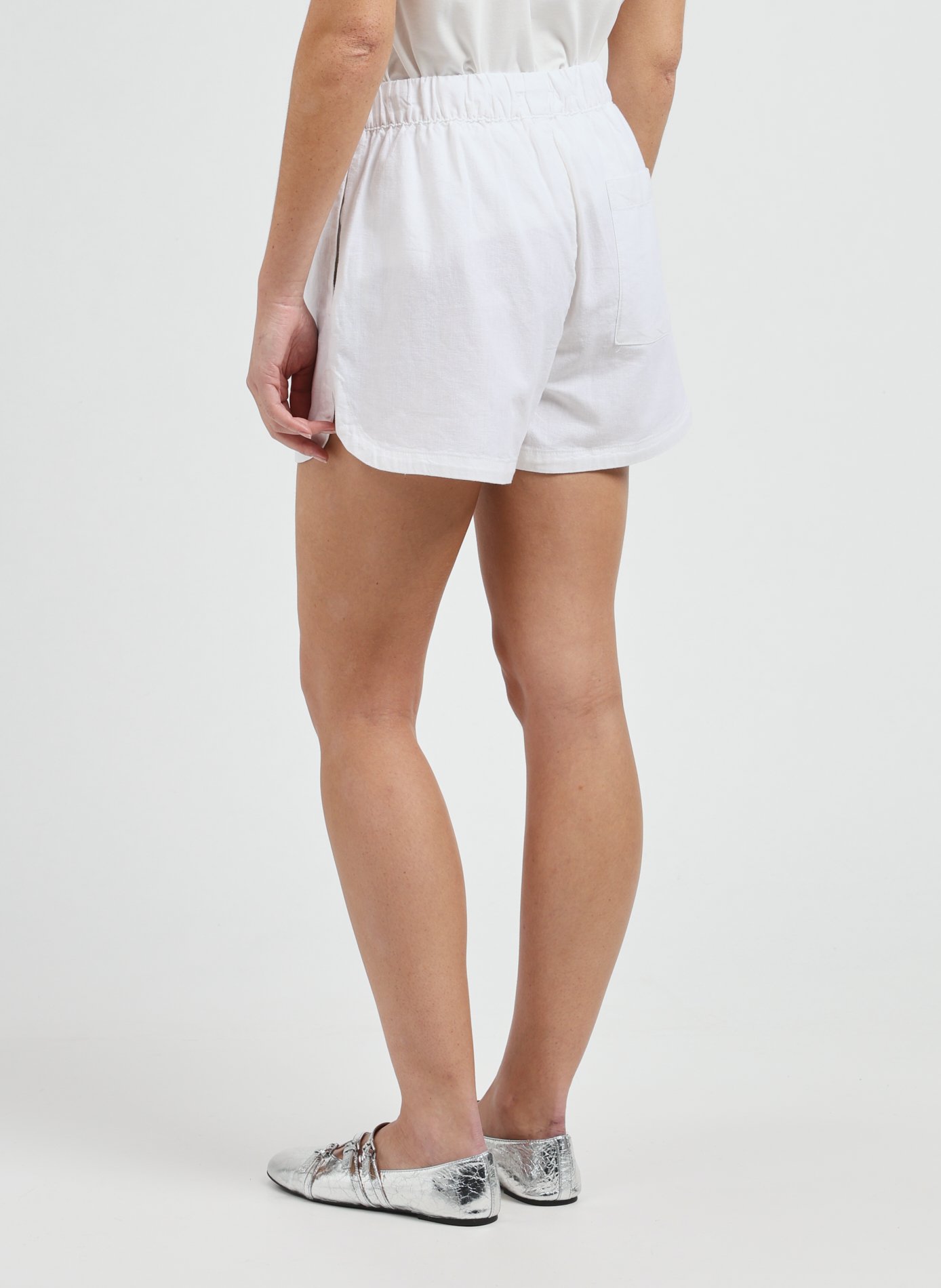 Ballerines Indy en cuir métallisé Argent