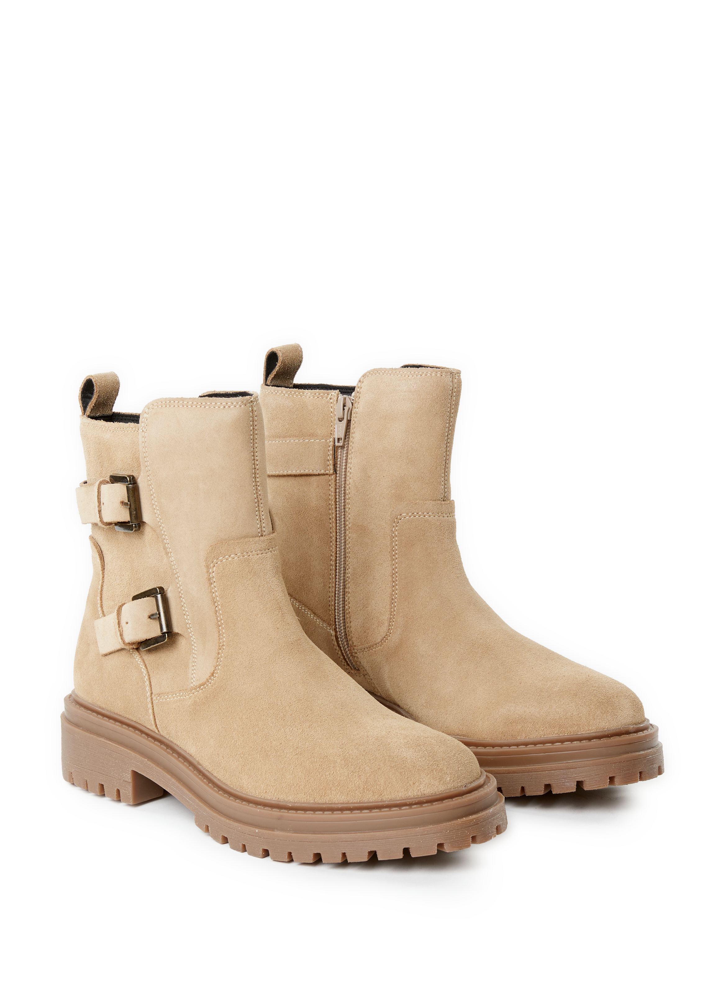 Leather ankle boots Iridea in leather GEOX Beige