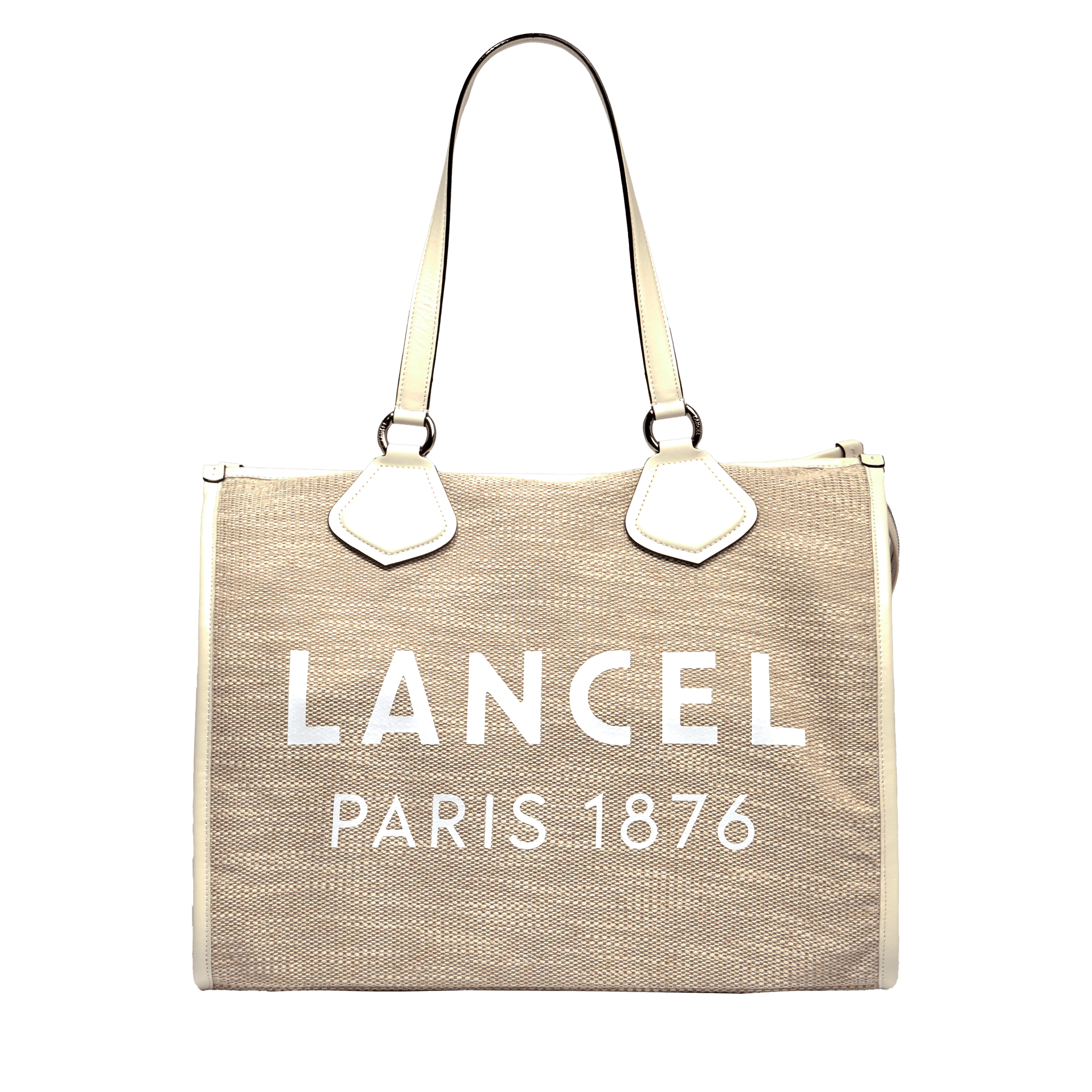 Sac cabas zippé l lancel summer tote LANCEL Beige