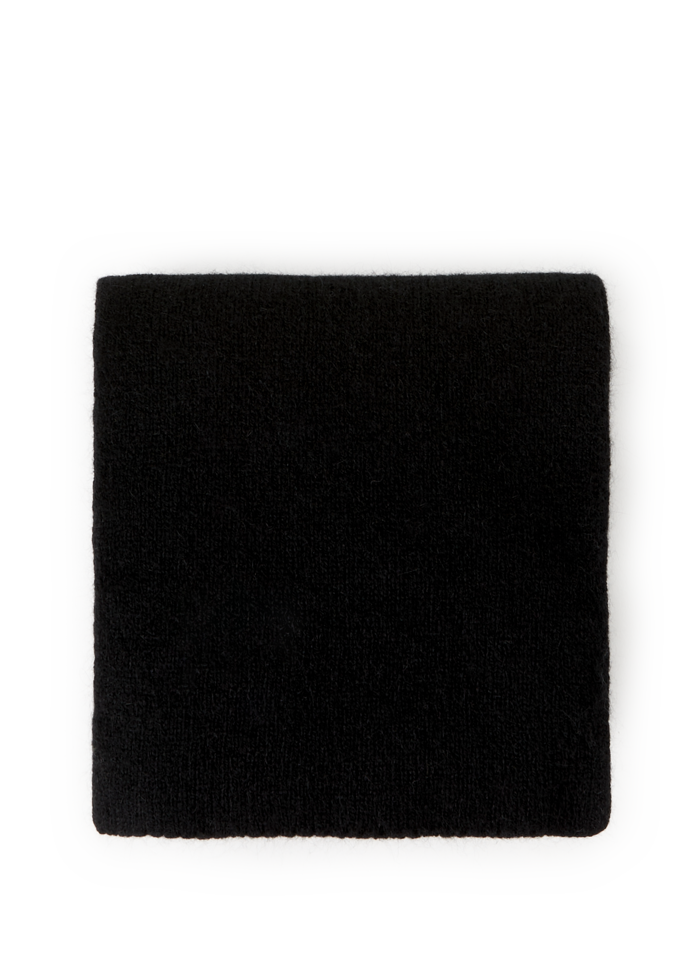 MACKIE Wool and angora scarf Black