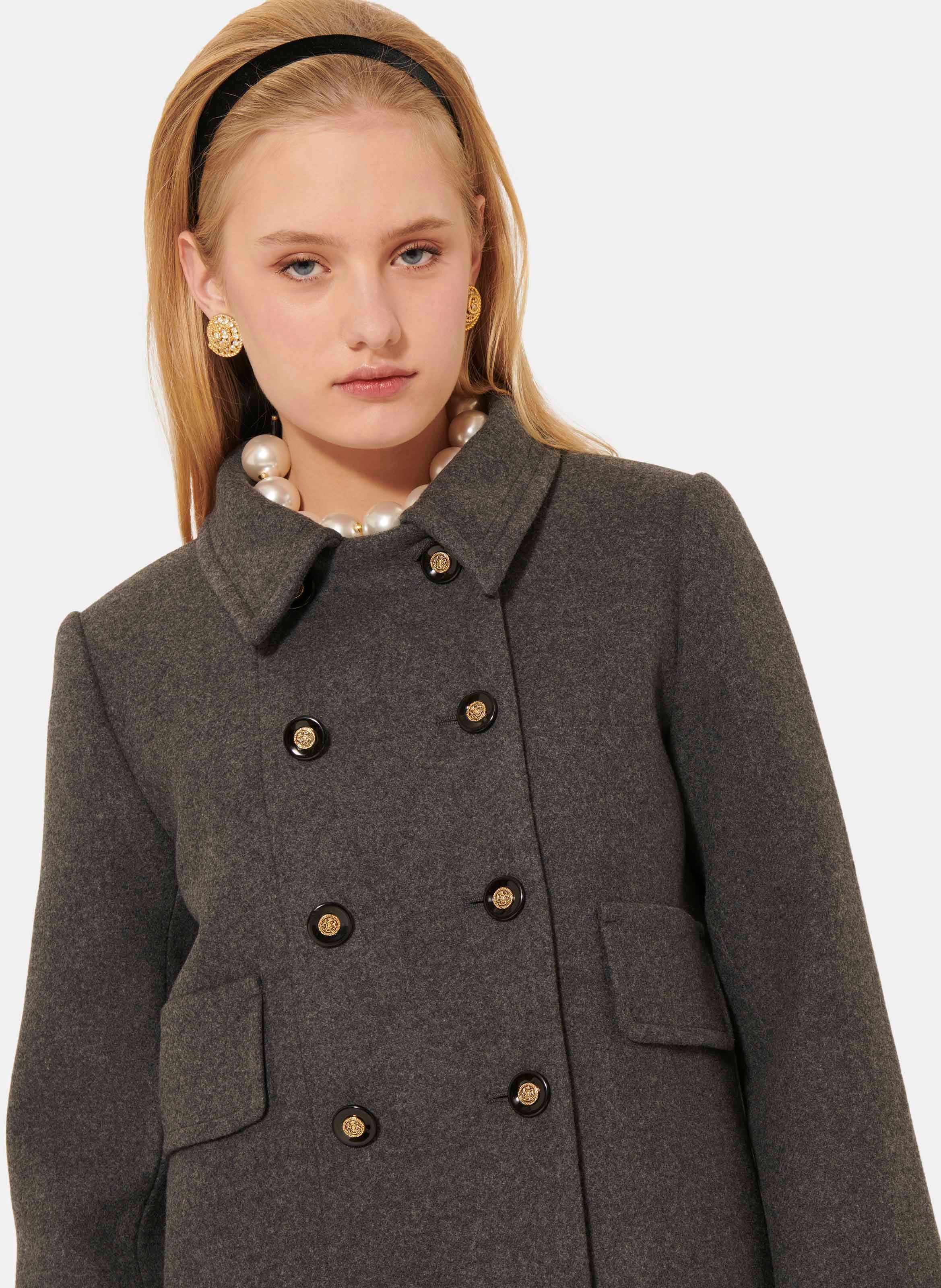 Manteau marceau TARA JARMON Gris