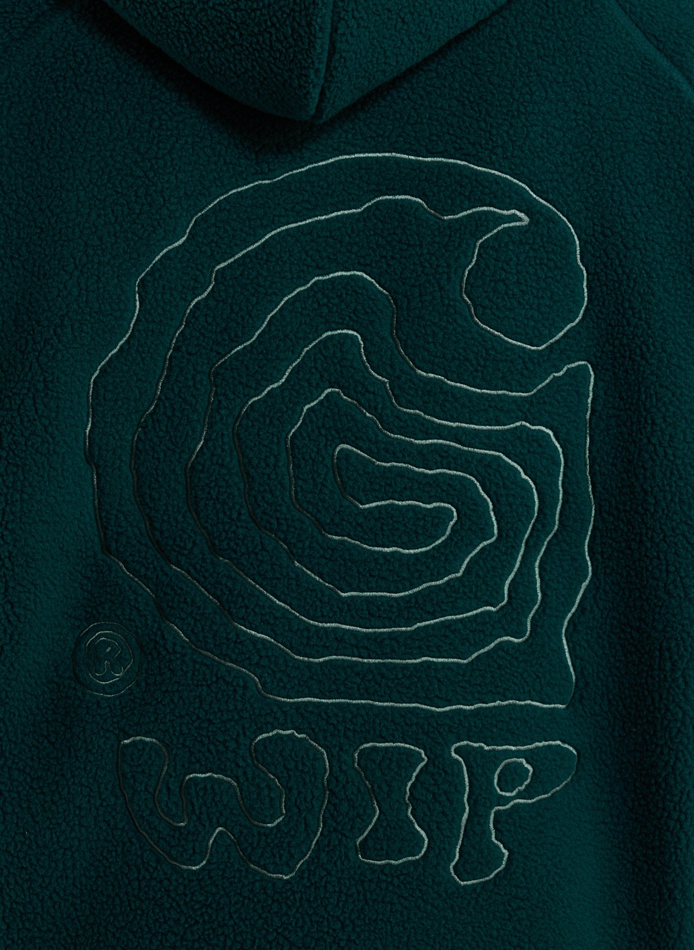 Oversized fleece hoodie CARHARTT WIP Green