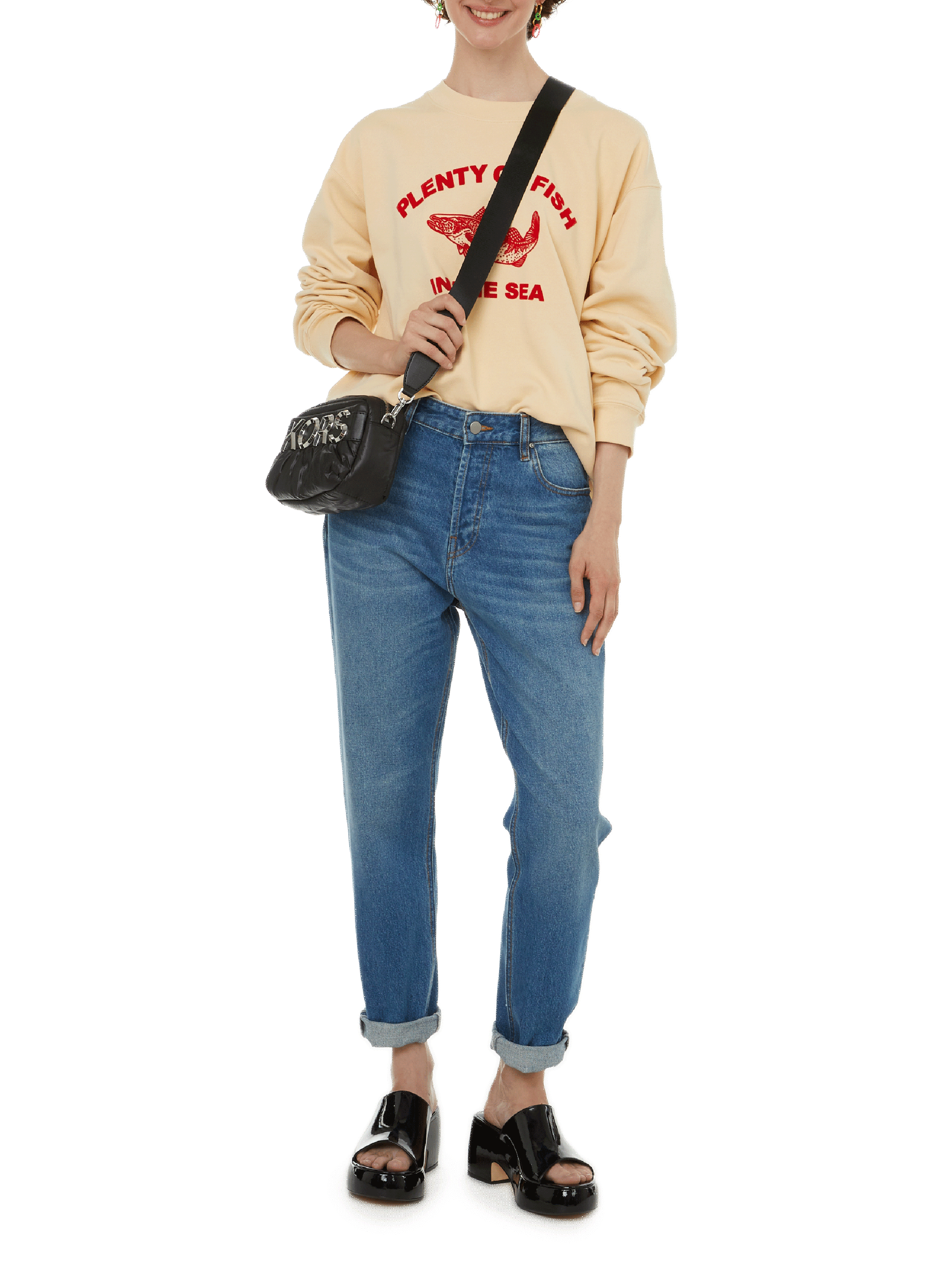 Silver earrings EYE M - ILEANA MAKRI Multicolour