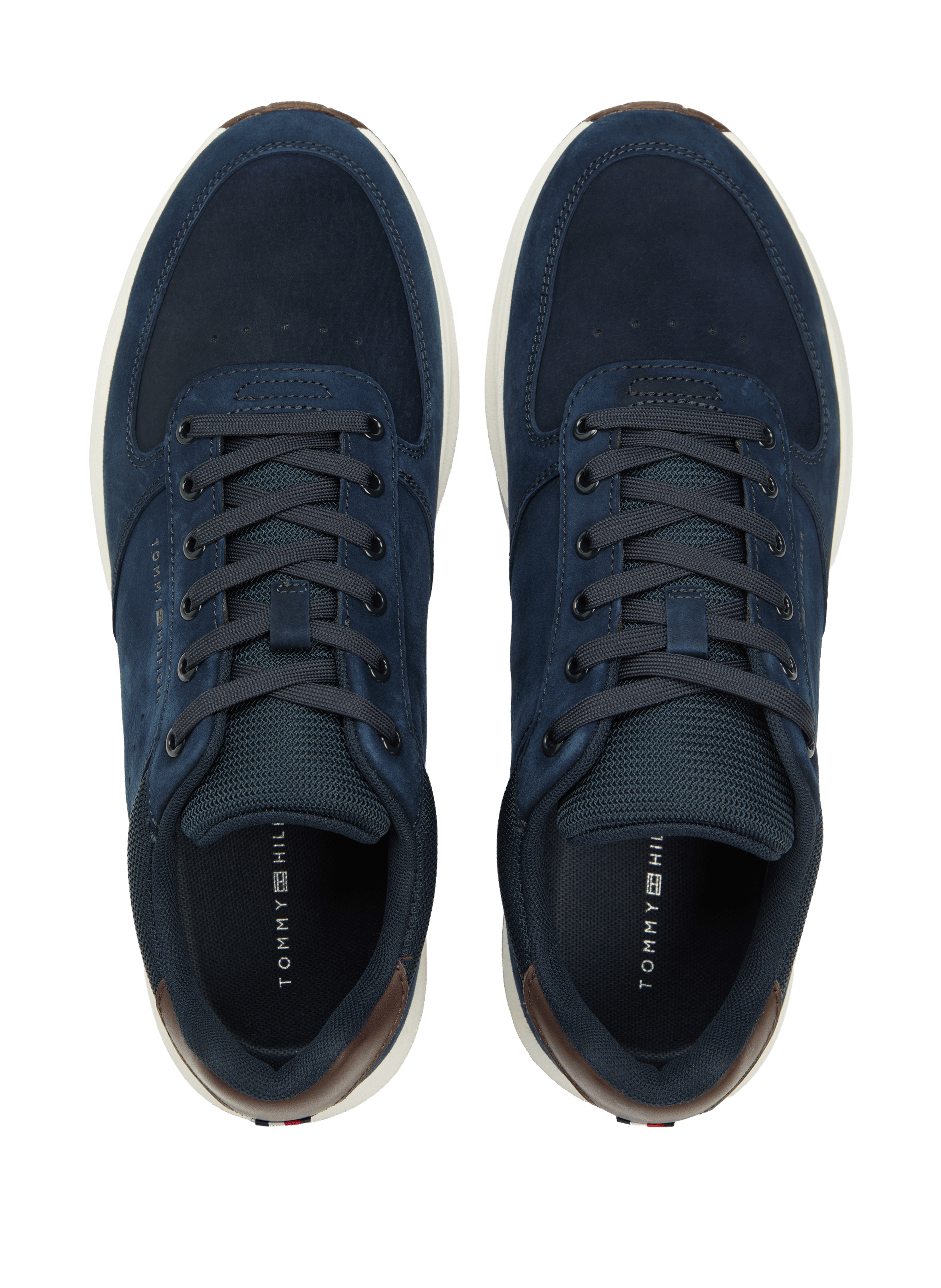 Basket en cuir suede TOMMY HILFIGER Bleu