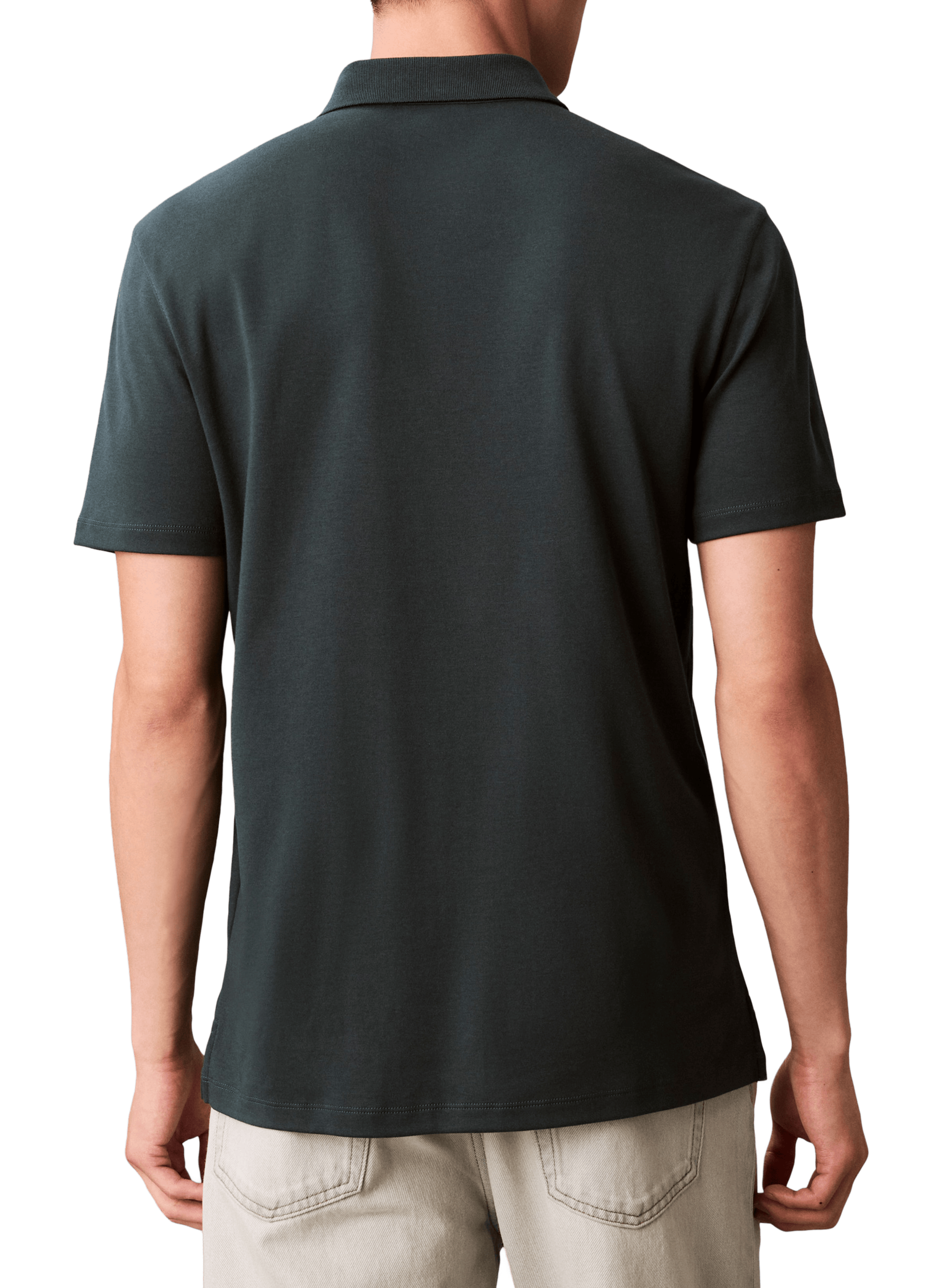 Polo en coton CALVIN KLEIN Gris