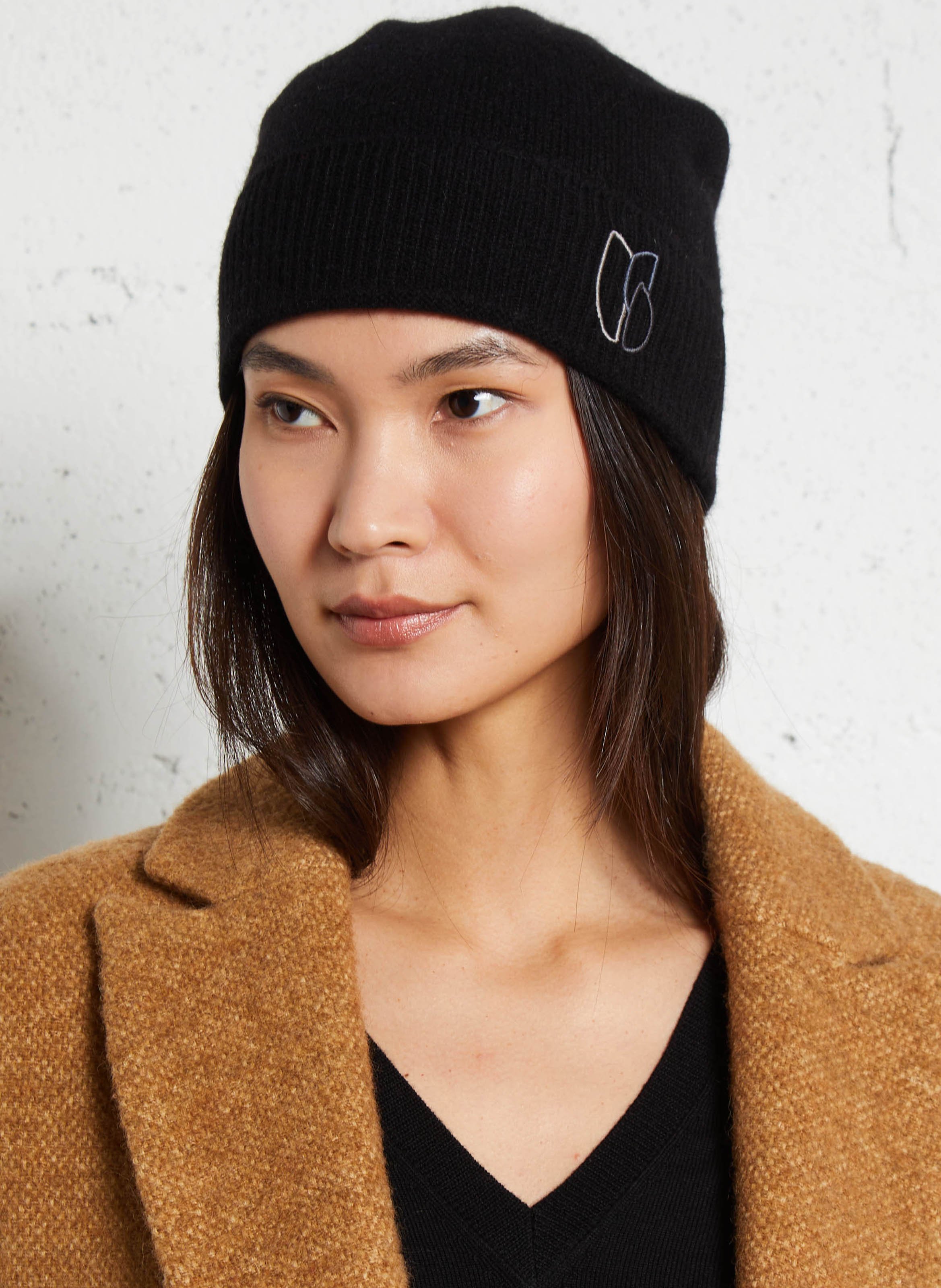 Bonnet en cachemire Cobo BA&SH Noir