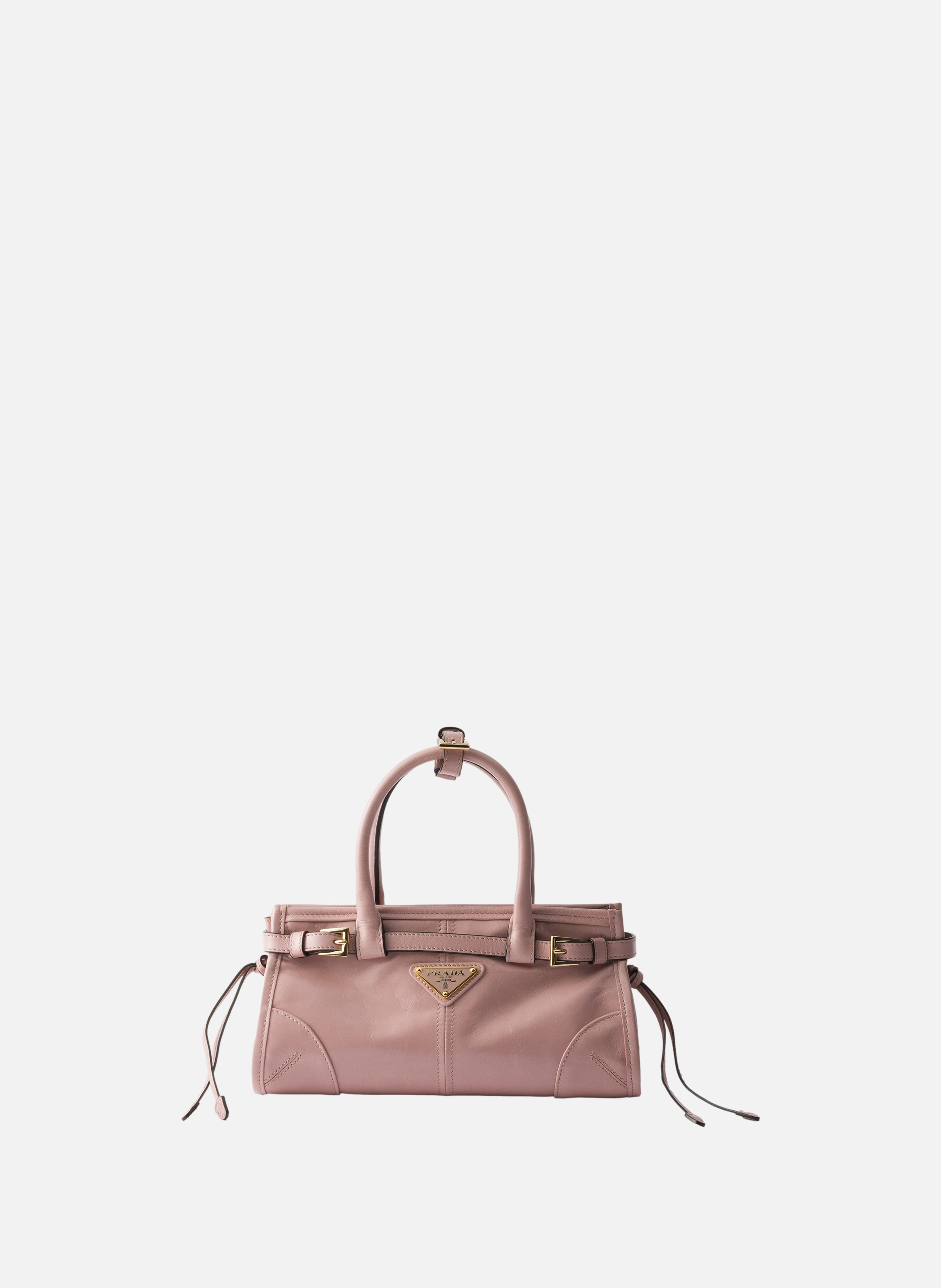 Mini sac à main prada bonnie en cuir PRADA Rose