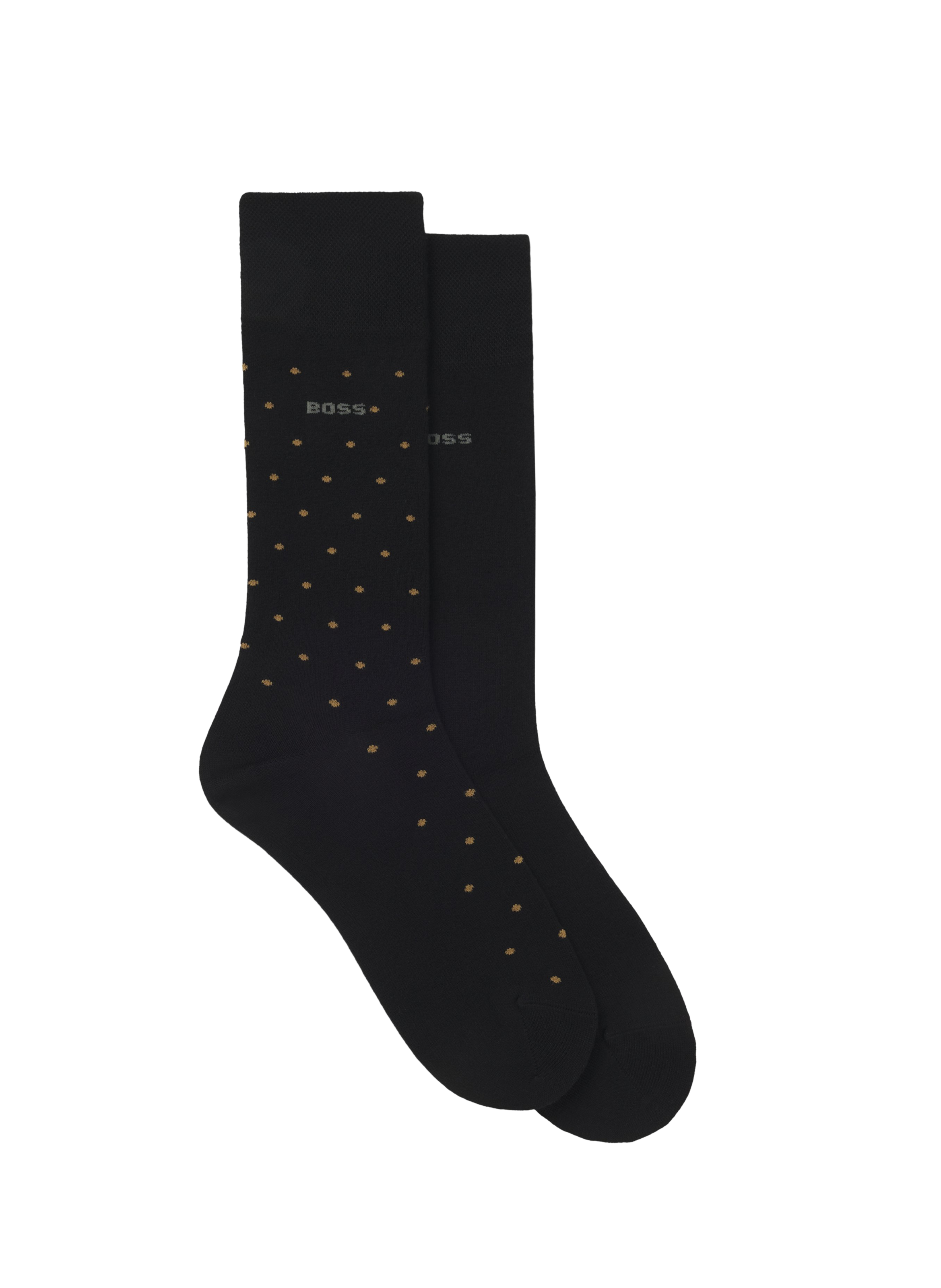 Lot de 2 paires de chaussettes mi-hautes BOSS Noir