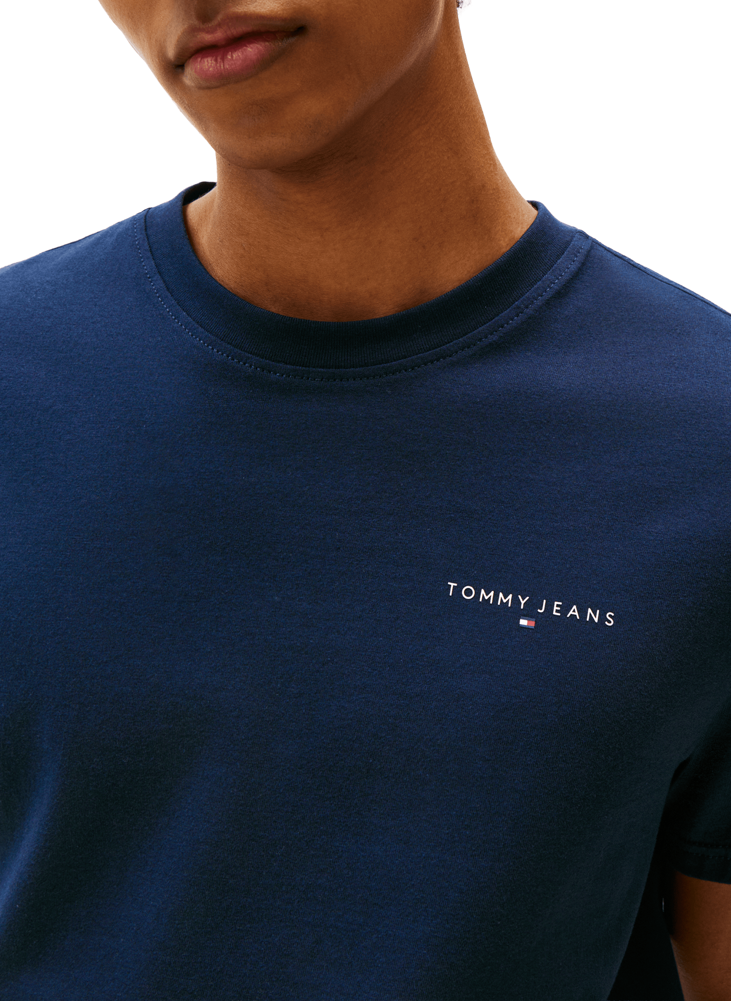 Straight-fit cotton T-shirt TOMMY HILFIGER Blue