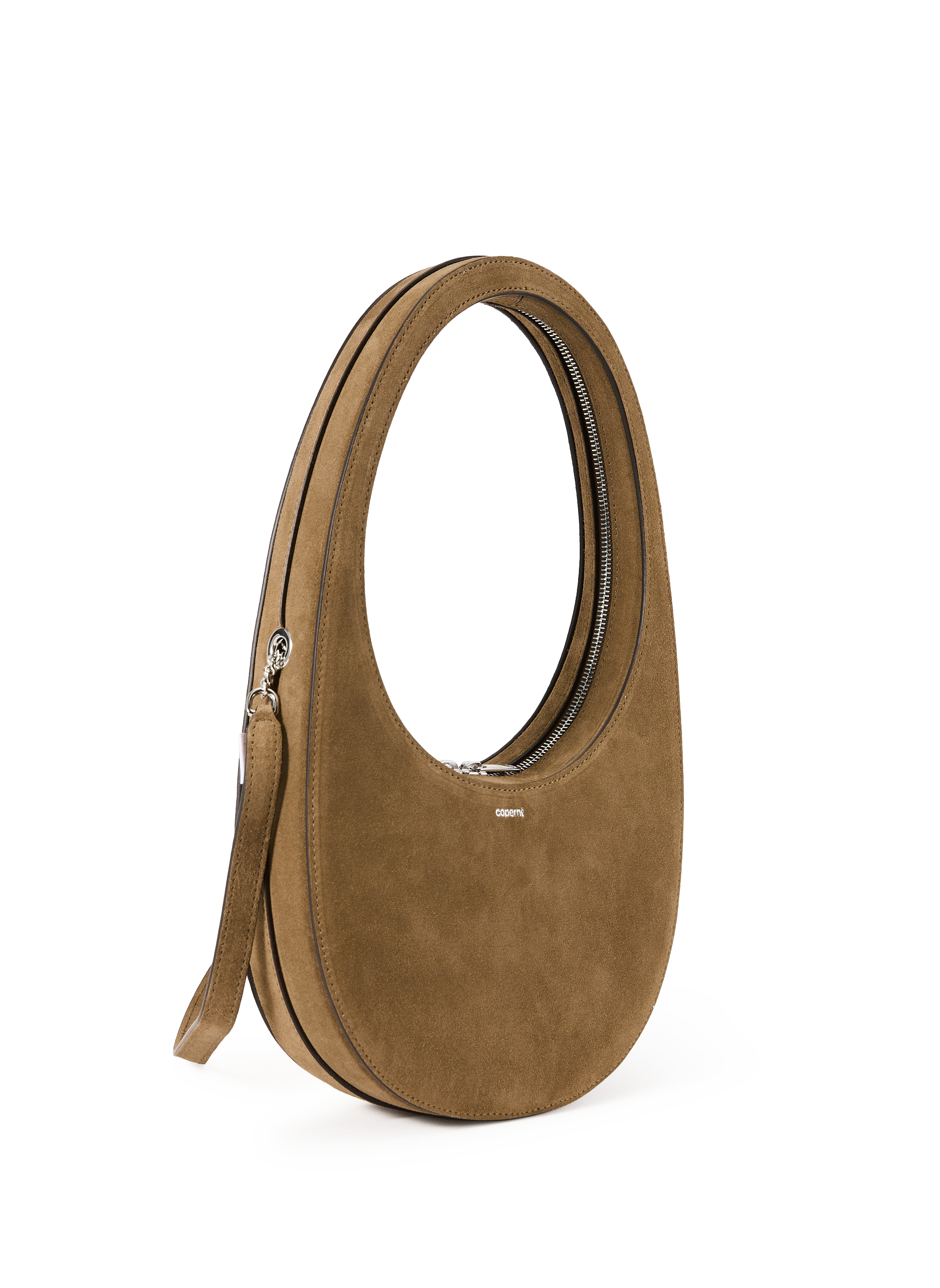 Swipe Suede Handbag COPERNI Brown