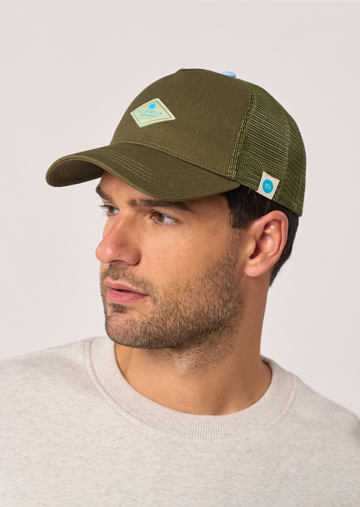 Casquette en coton trucker BILLYBELT Kaki