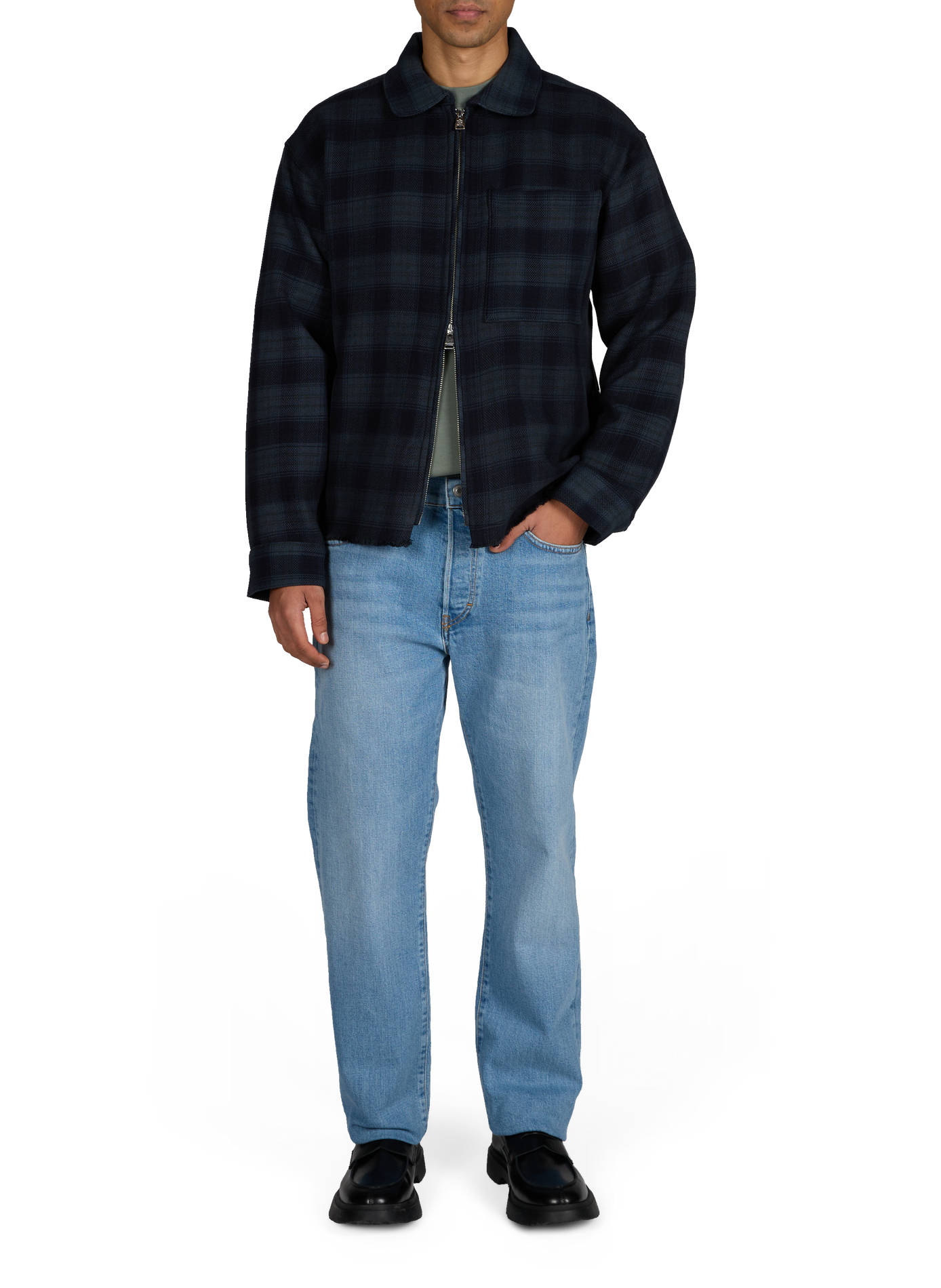 Straight-leg jeans in blended cotton JEANERICA DENIM Blue