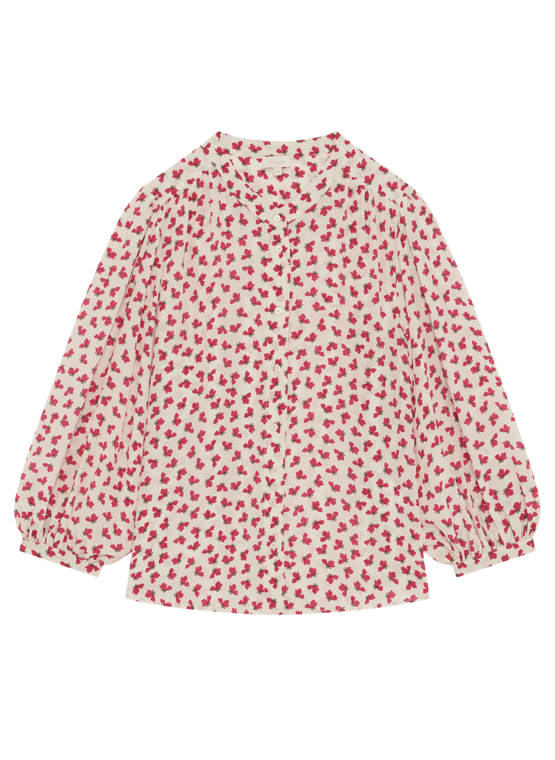 Chemise fluide à fleurs - cindra PABLO Beige