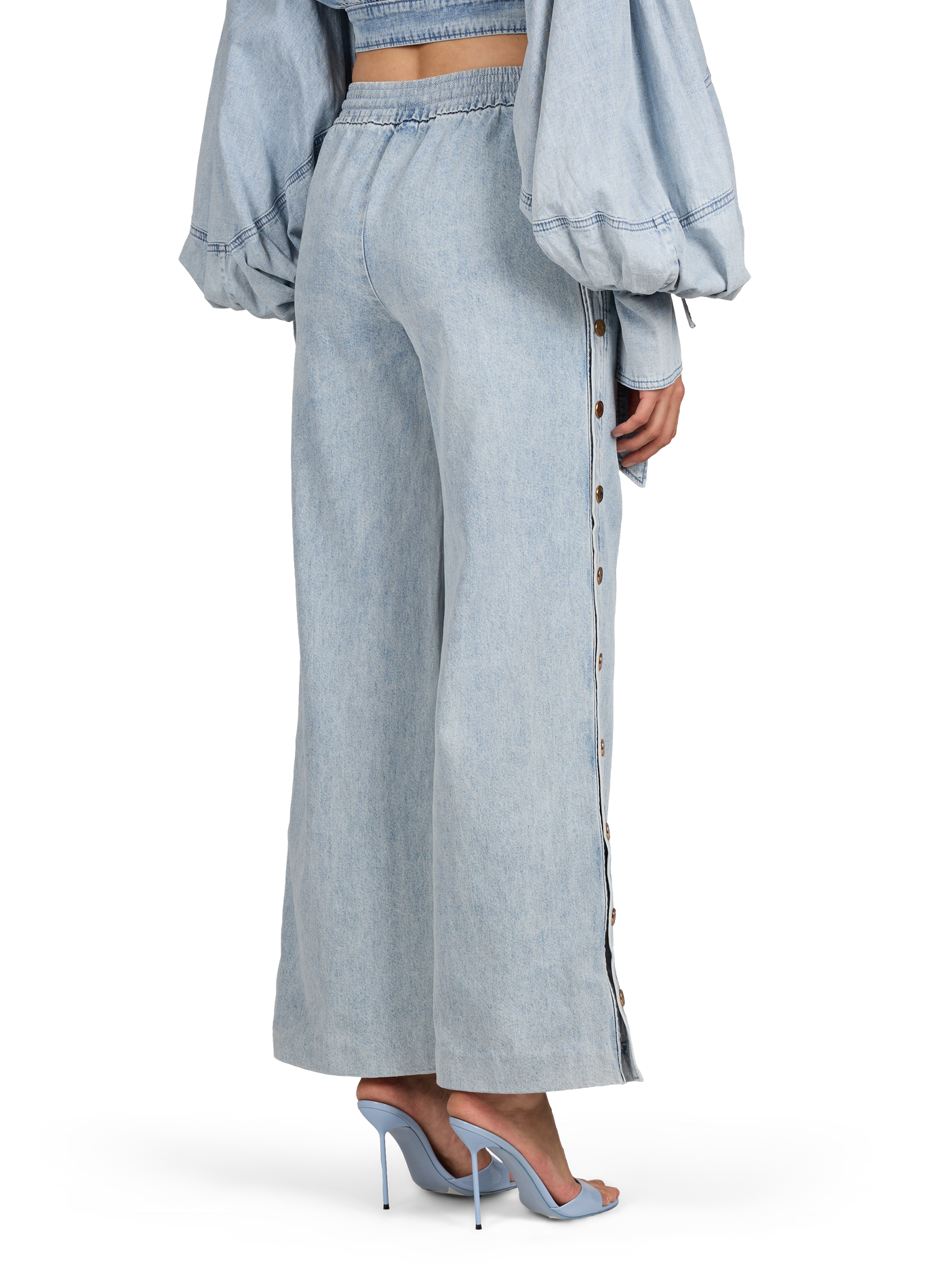 Rebellion cotton denim pants ZIMMERMANN Blue