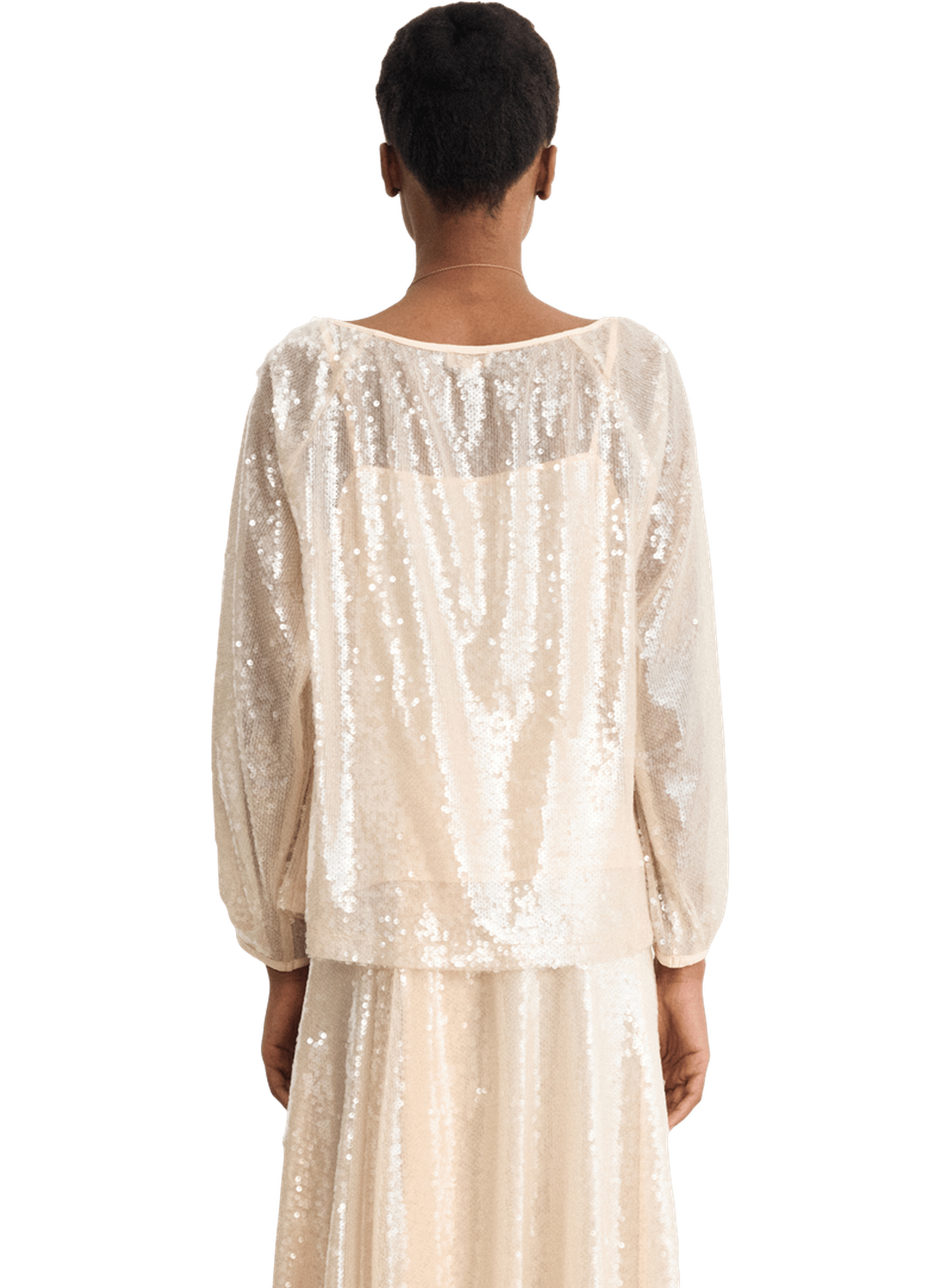 Blouse à sequins - calixta PABLO Beige