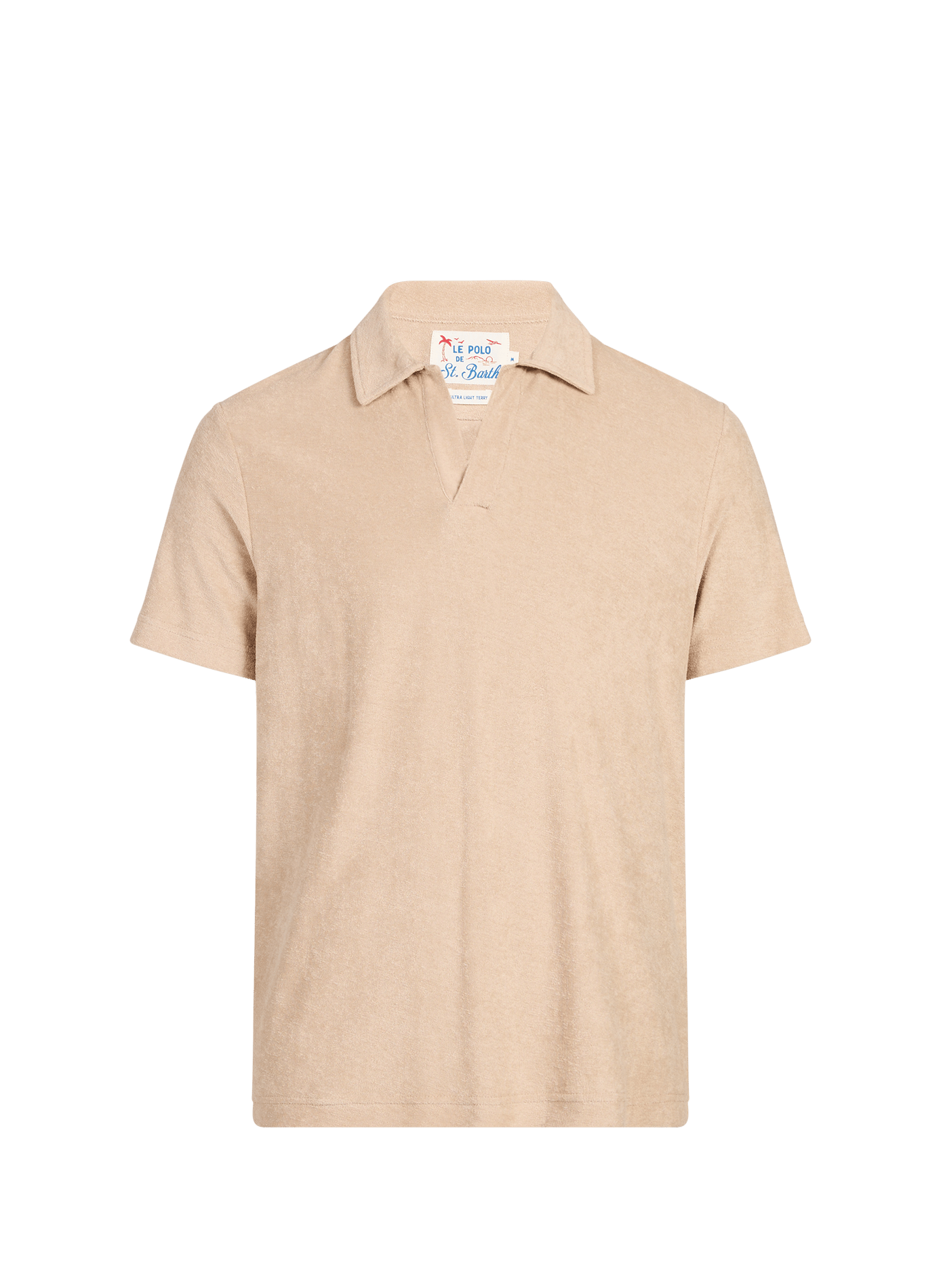 Polo manches courtes en éponge Jeremy MC2 SAINT BARTH Beige
