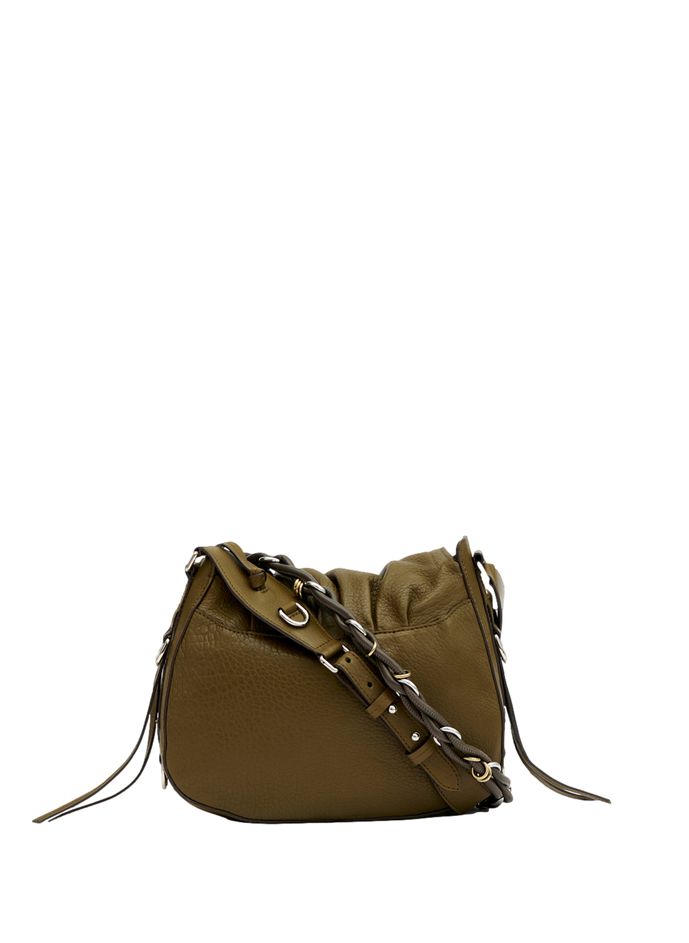 BOLTON shoulder bag in leather ISABEL MARANT Khaki