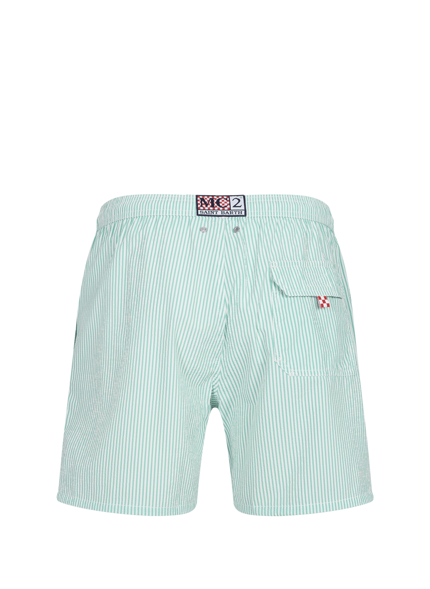 Recycled polyester swim shorts MC2 SAINT BARTH Green