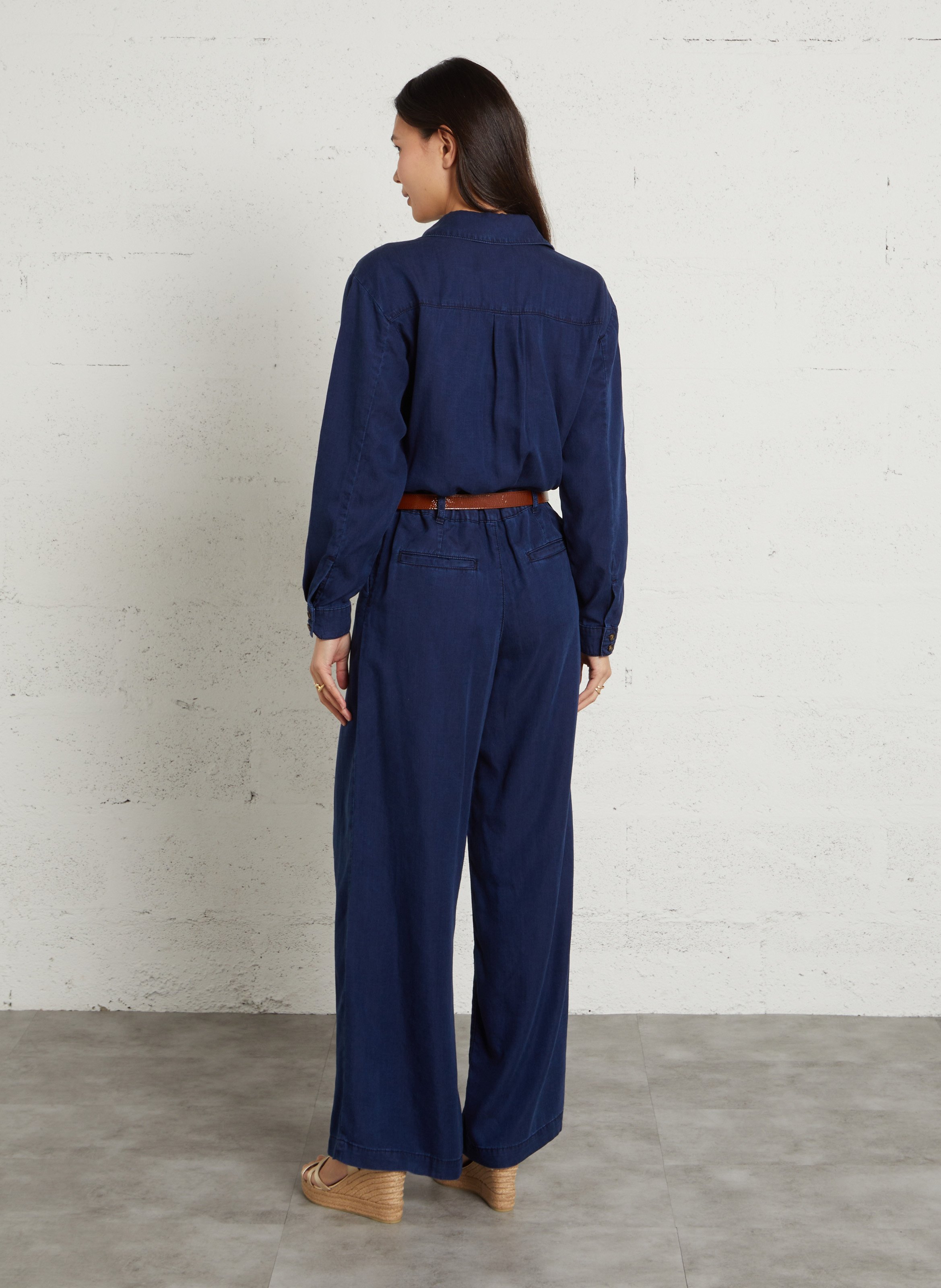 Combinaison col classique roxanne MAISON 123 Bleu