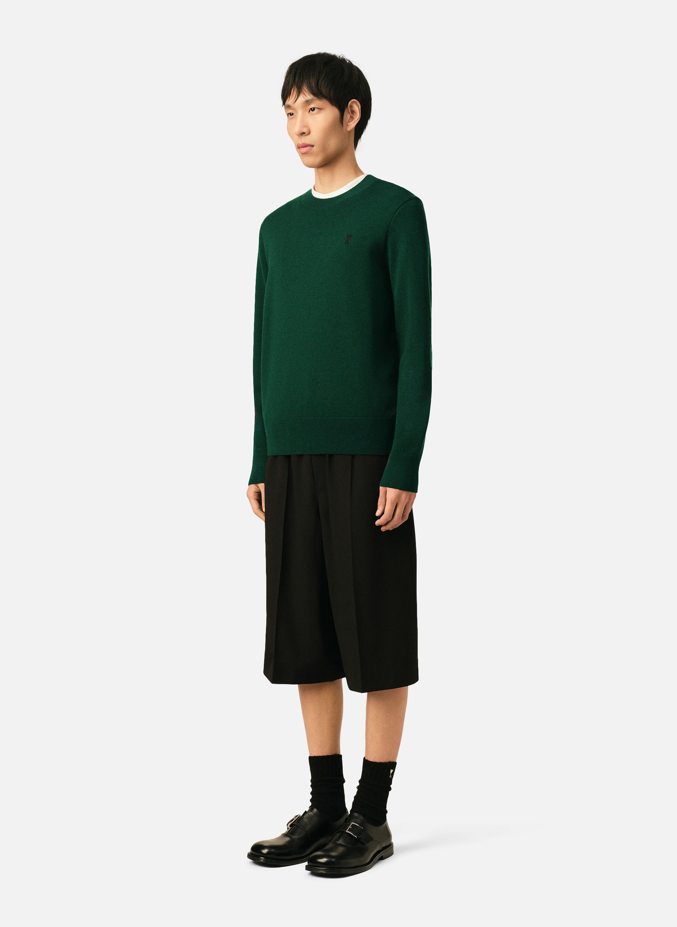 Pull en laine ami de coeur AMI PARIS Vert