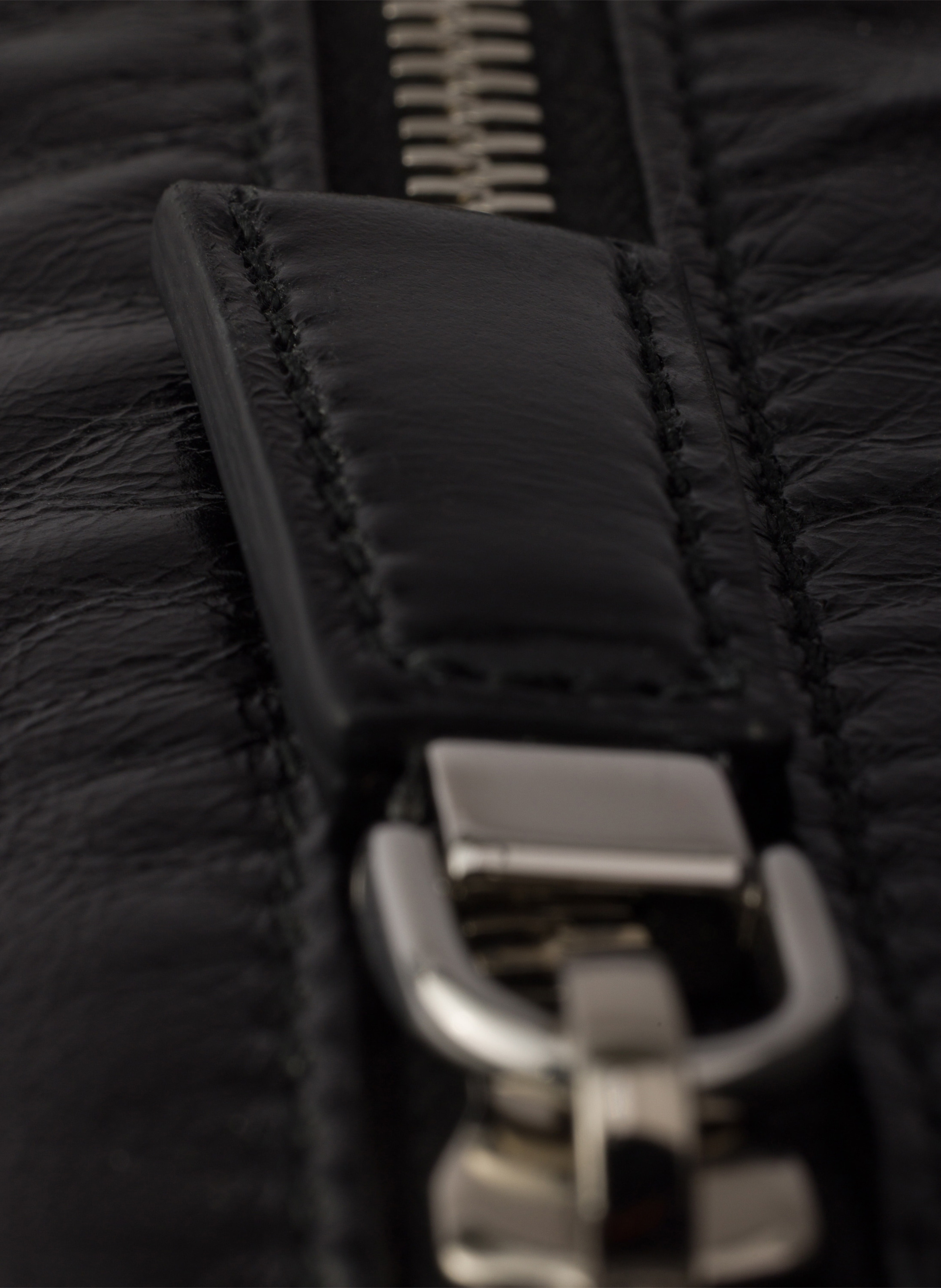 Sac à bandoulière en cuir PRADA Noir