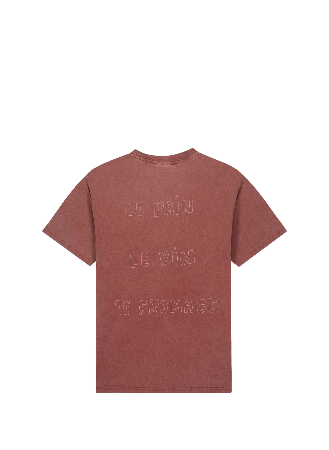 Patureau Cotton Embroidered T-shirt MAISON LABICHE Red