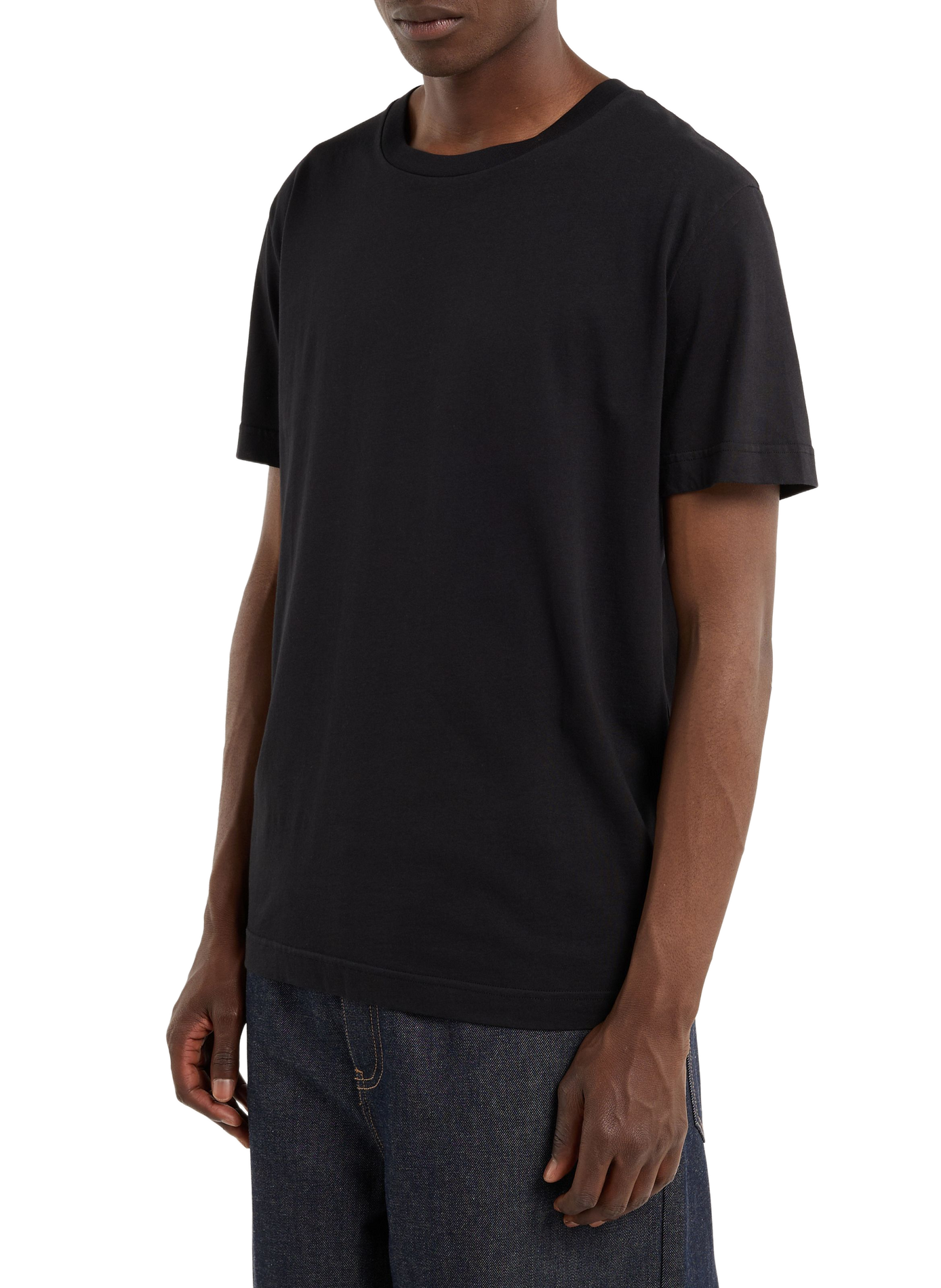 Rundhalsausschnitt T-Shirt Baff SAISON 1865 Schwarz