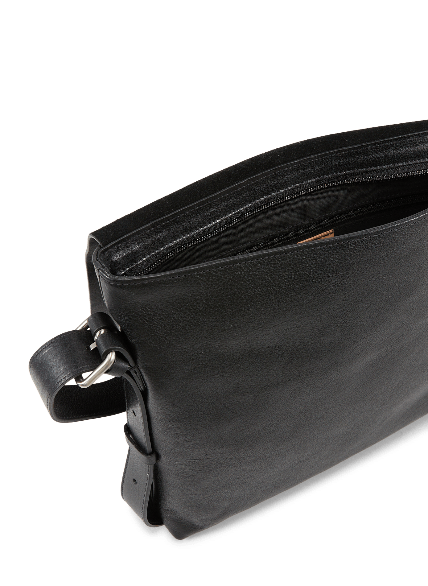 Cowhide leather shoulder bag IL BISONTE Black