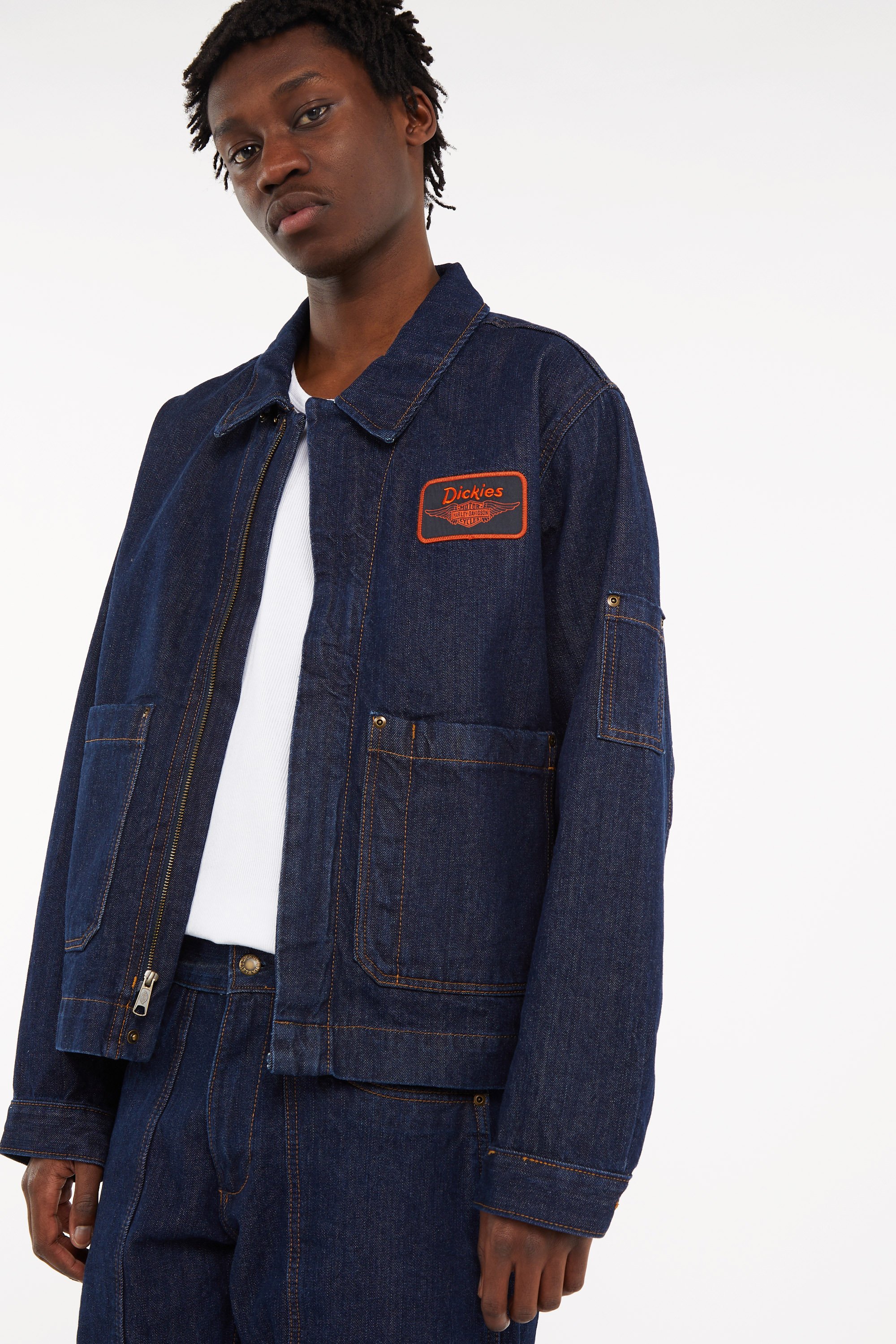Veste dickies x hd boxy denim jacket DICKIES Bleu