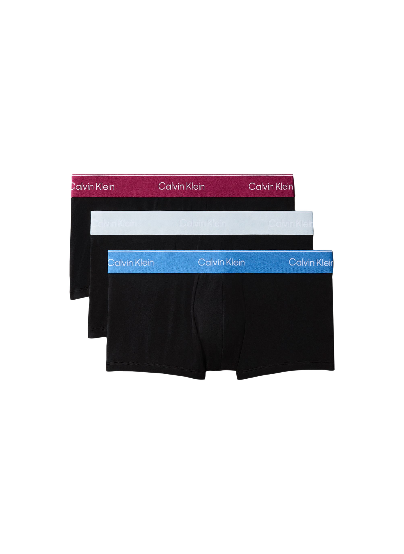 Lot de 3 boxers taille basse en coton mélangé CALVIN KLEIN Noir