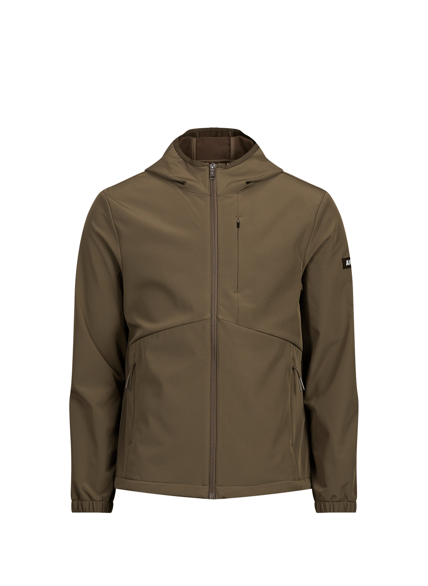 Softshell Hooded Windbreaker Jacket AIGLE Brown