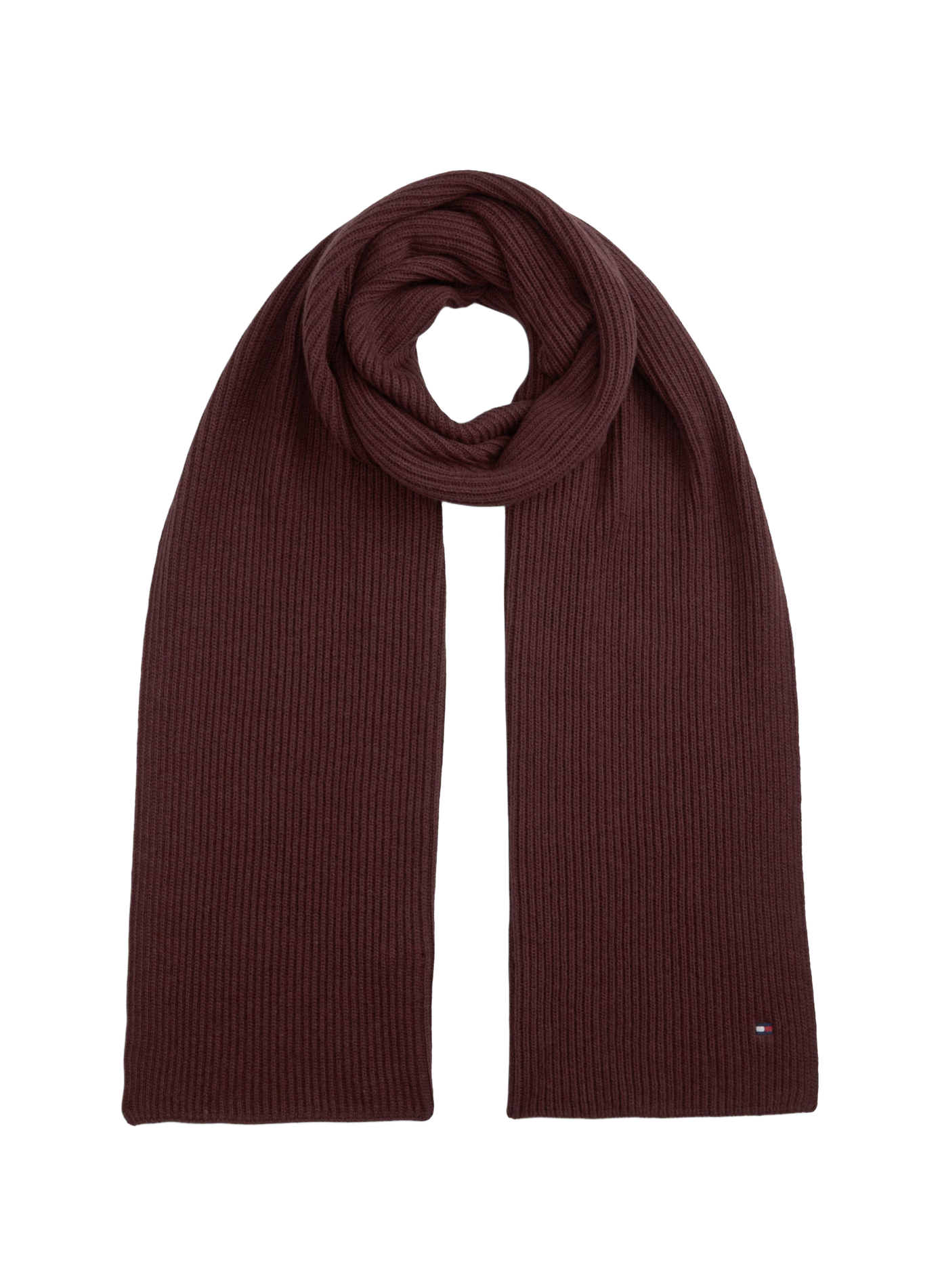 Echarpe en coton  TOMMY HILFIGER Rouge