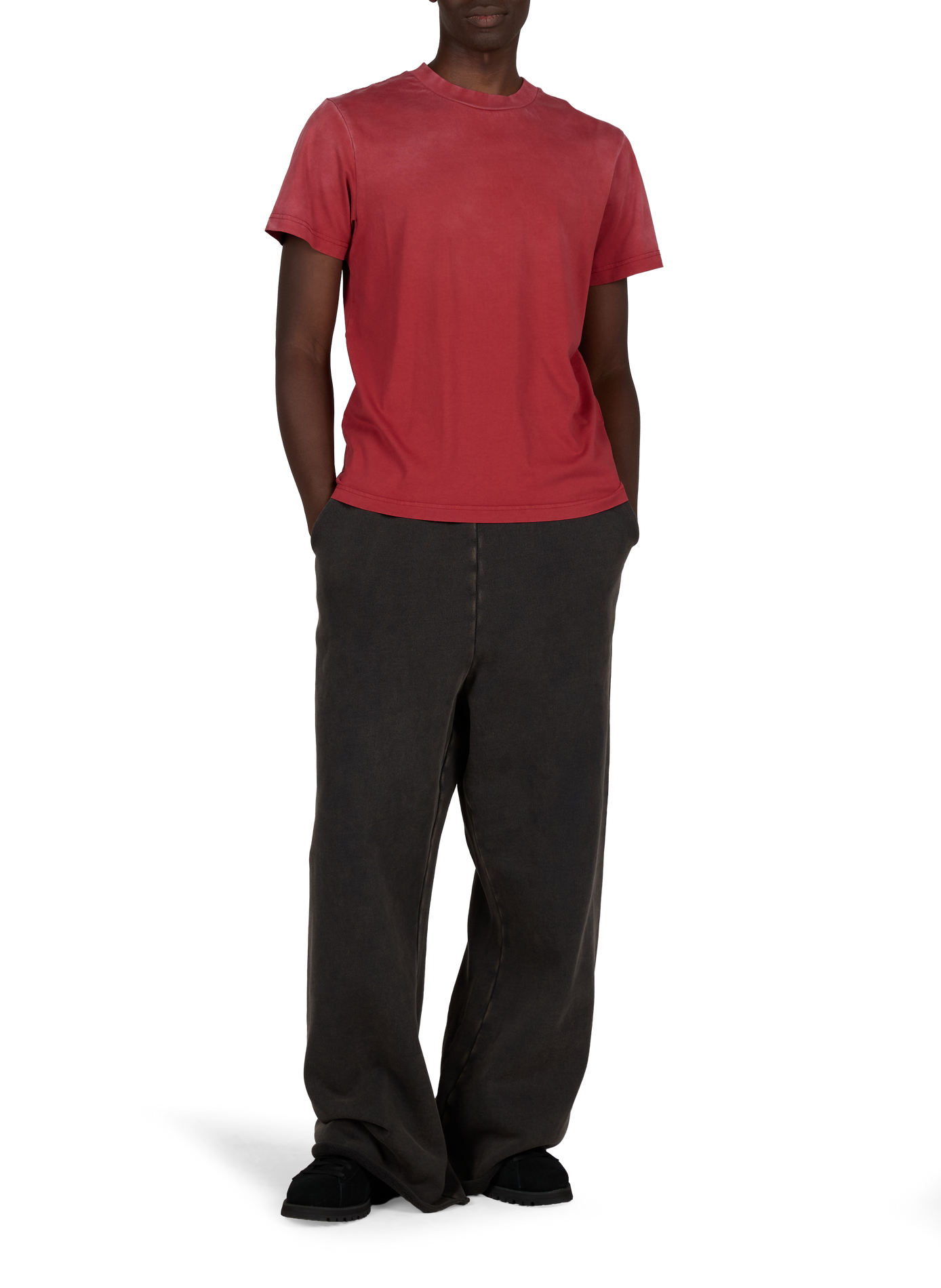 Straight-fit cotton T-shirt ENTIRE STUDIOS Red