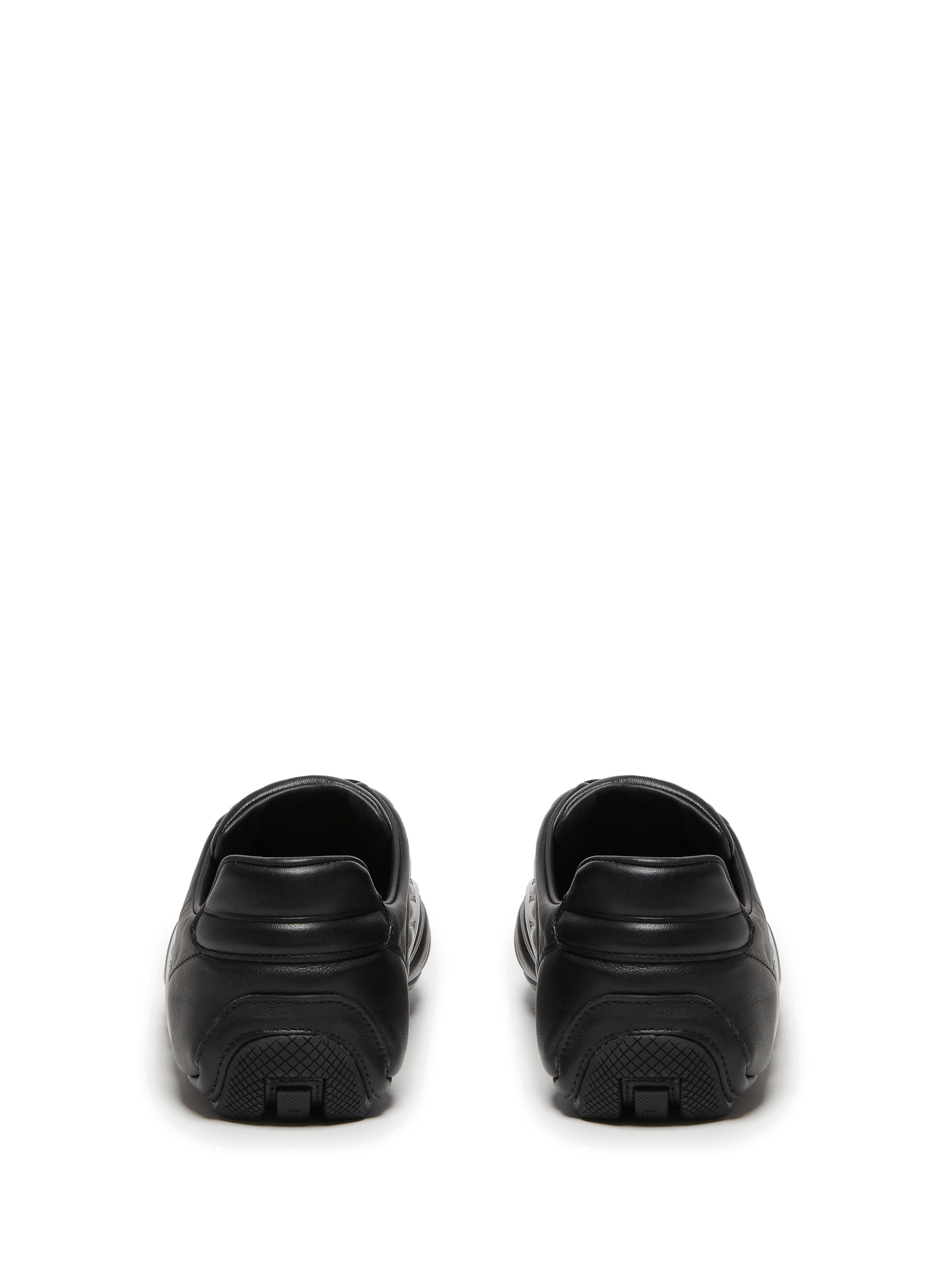 Leather sneakers PRADA Black