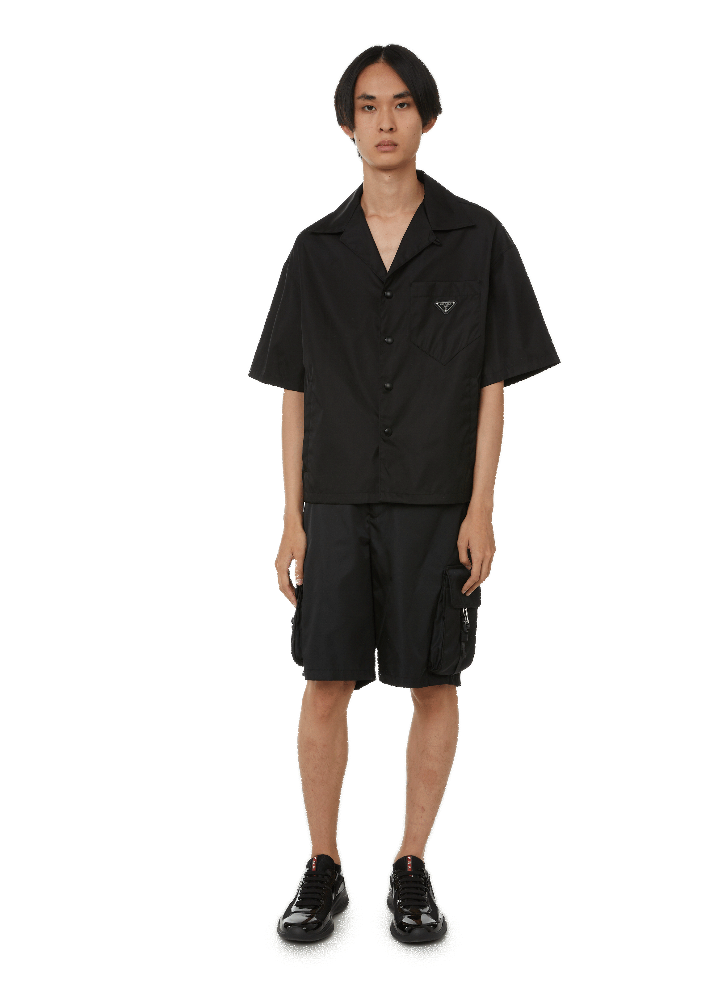 Re-nylon shirt PRADA Black