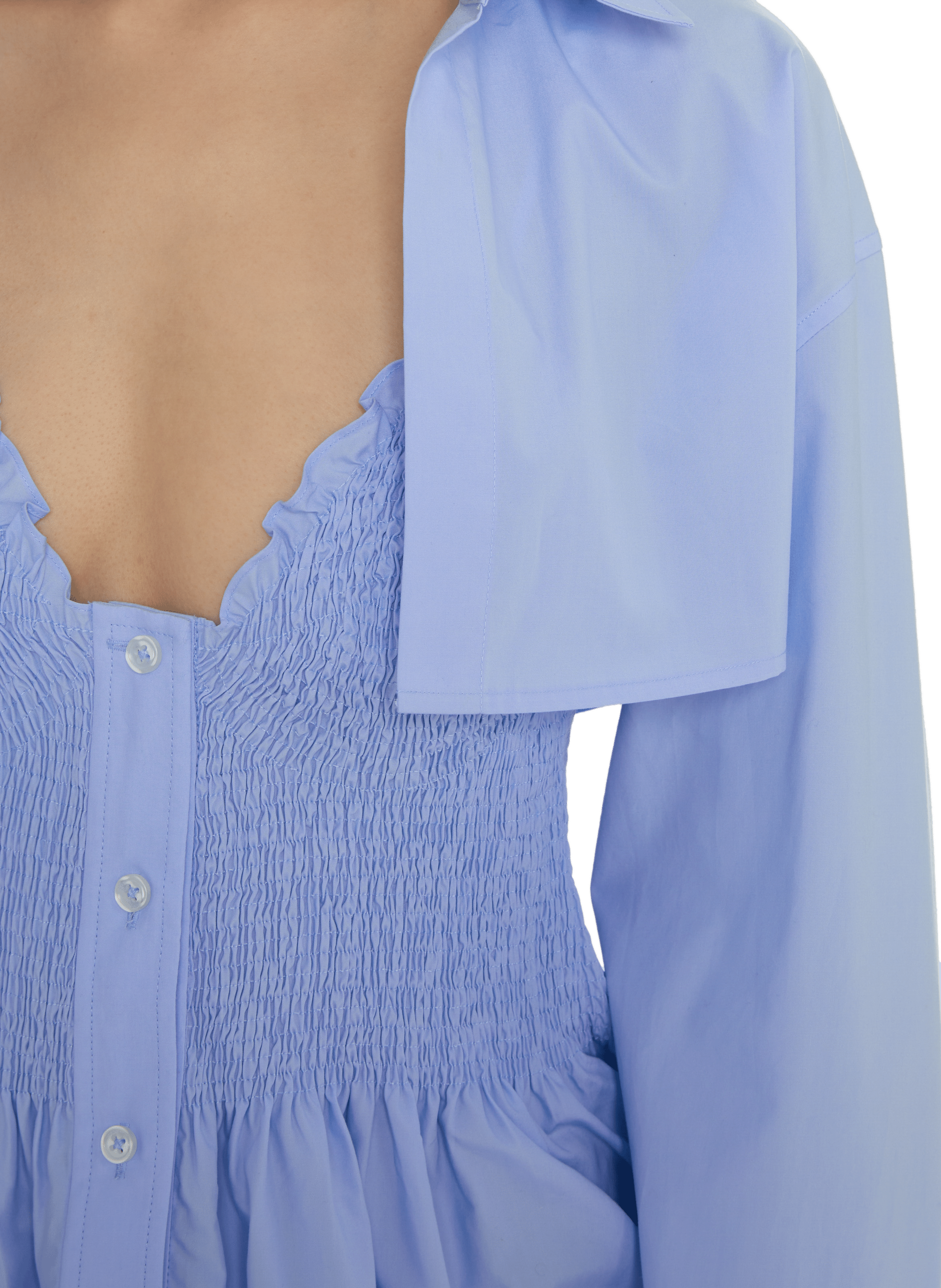 Mini dress with overshirt ALEXANDER WANG Blue