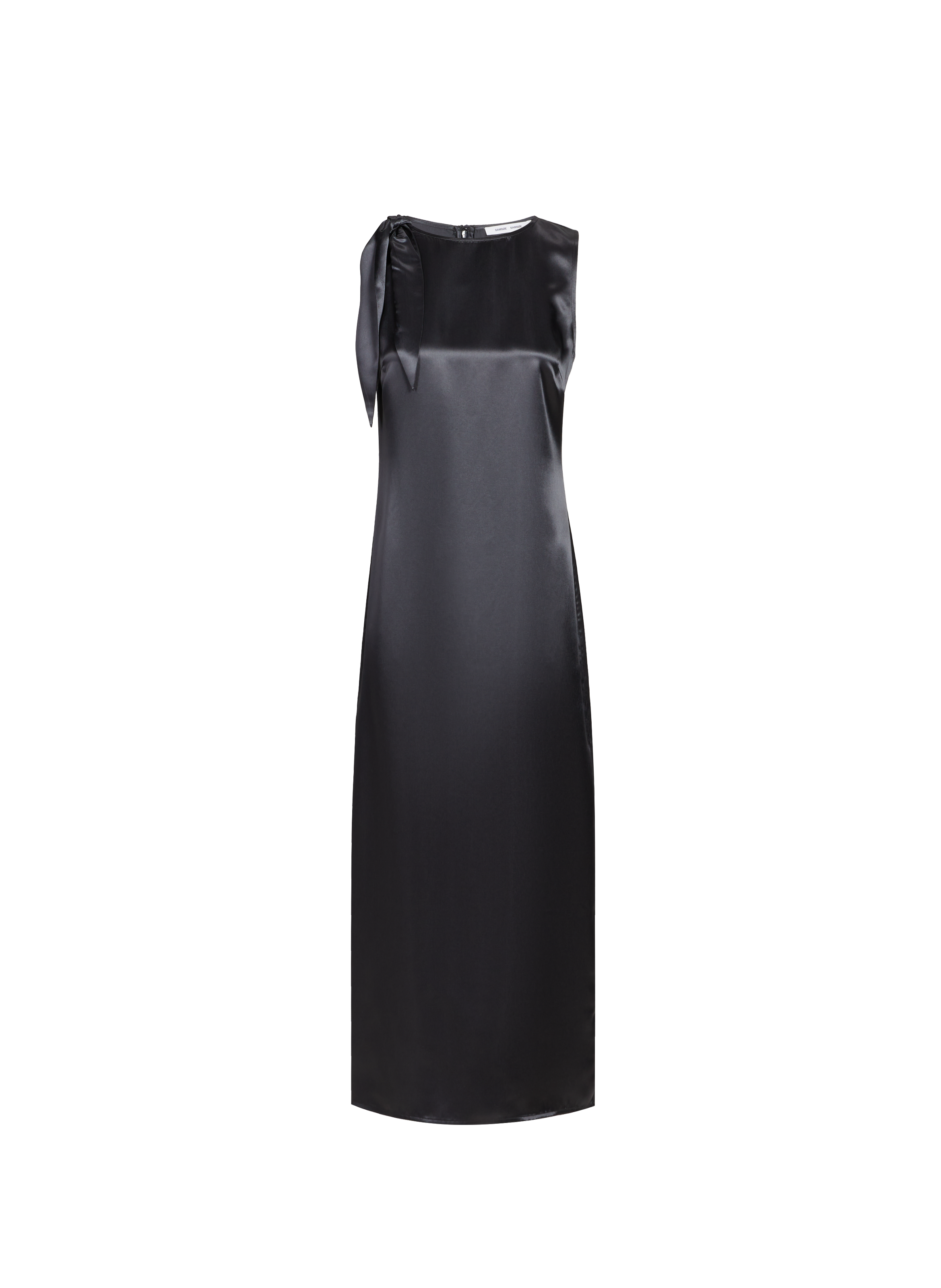 Robe longue satinée SAMSOE SAMSOE Gris