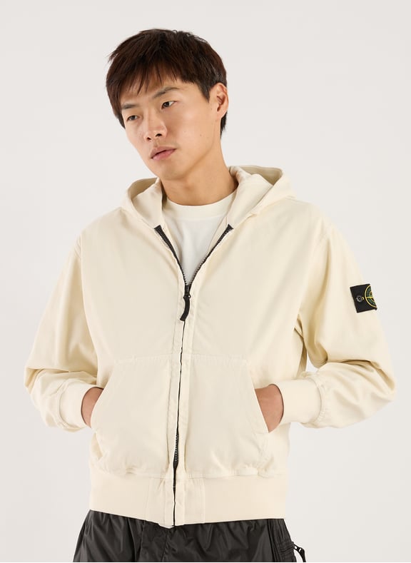 Lightweight cotton jacket White by STONE ISLAND STONE ISLAND Lightweight cotton jacket White