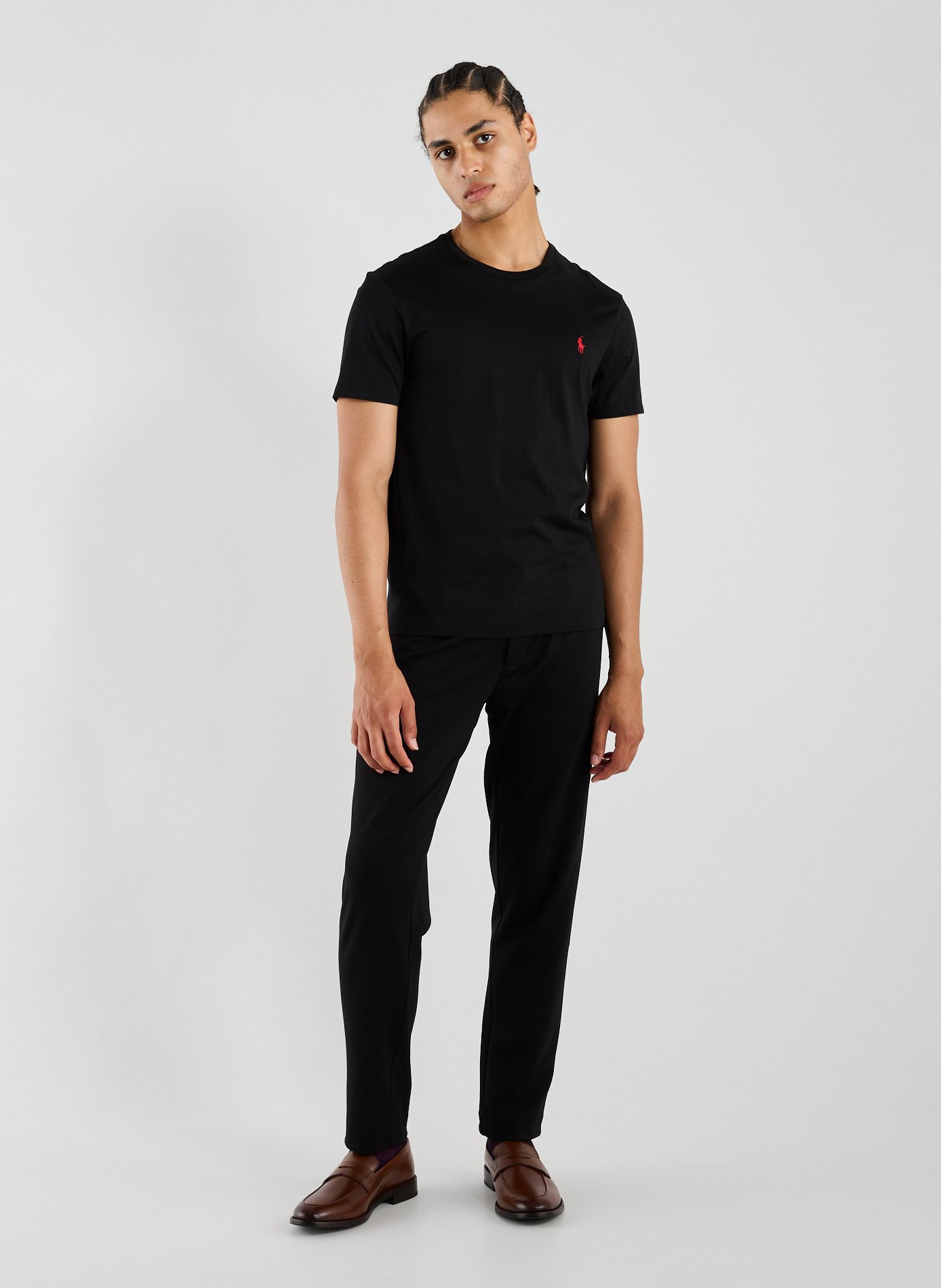Straight-fit cotton T-shirt POLO RALPH LAUREN Black