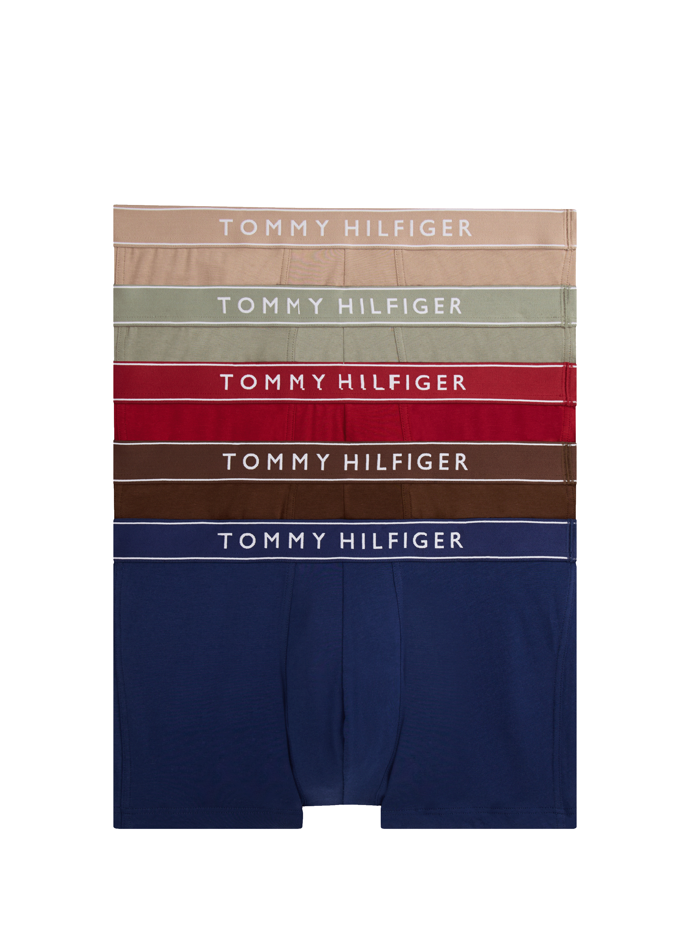 TOMMY HILFIGER Lot de 5 boxers en coton mélangé Multicolore