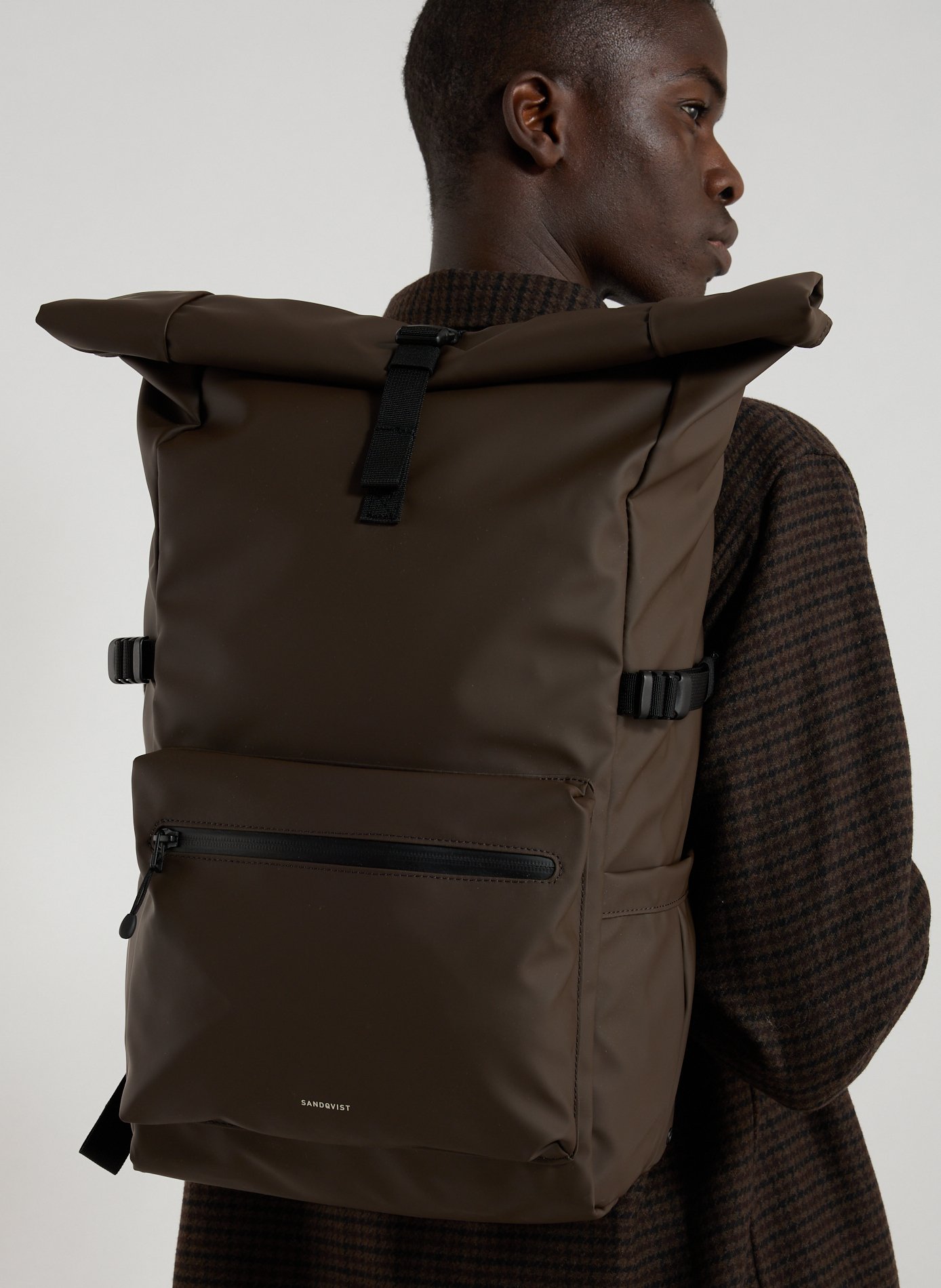 Sac à dos Stream Rolltop L SANDQVIST Marron