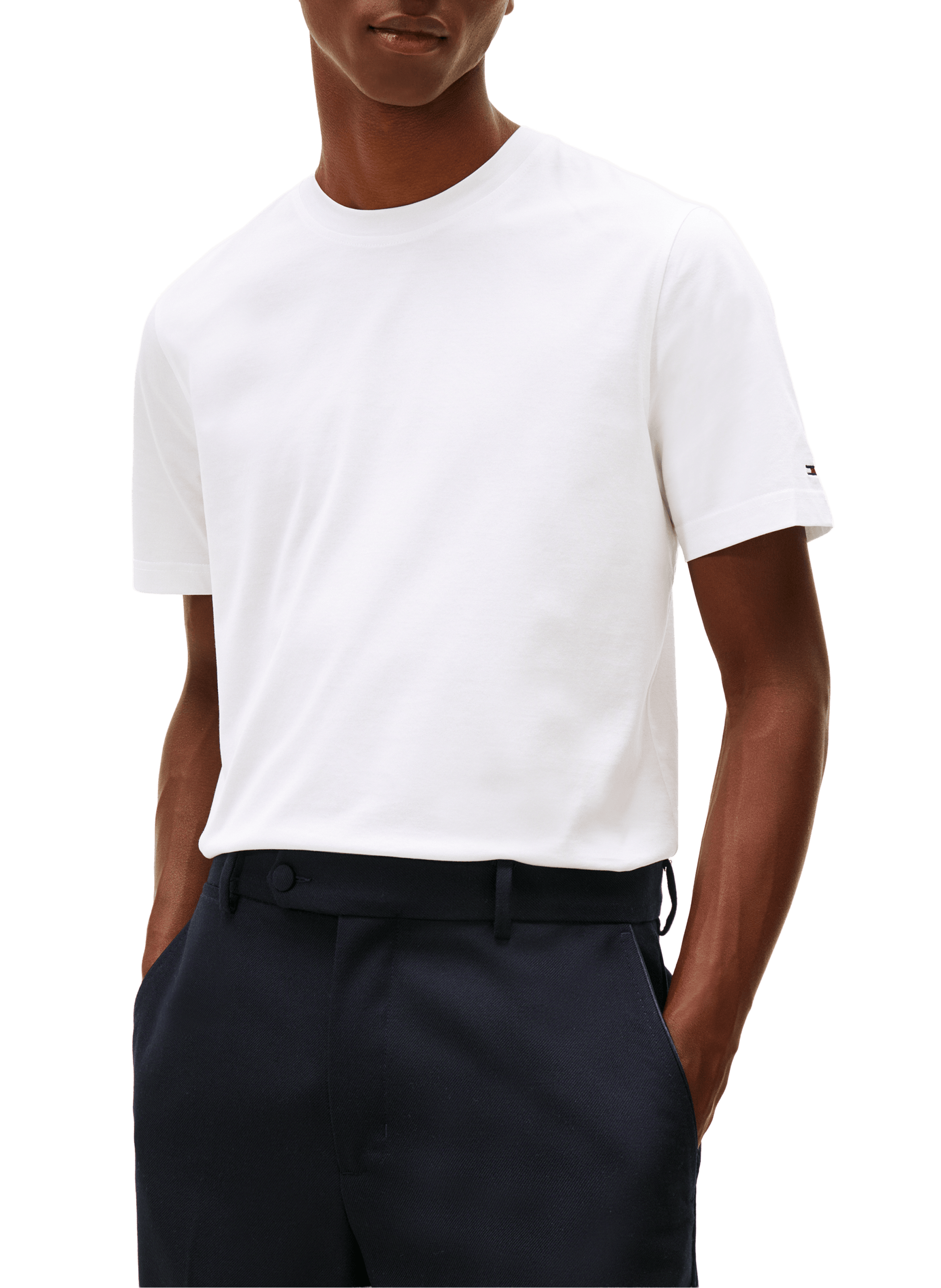 Short-Sleeve Cotton T-Shirt  TOMMY HILFIGER White
