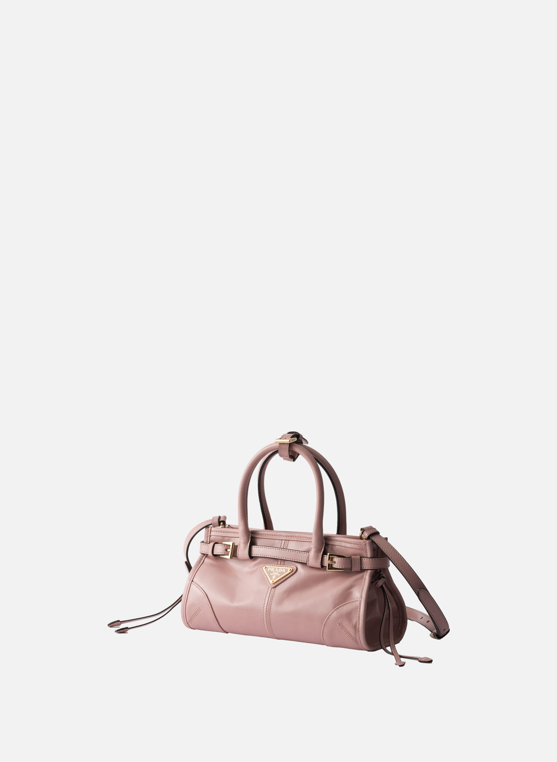Mini sac à main prada bonnie en cuir PRADA Rose