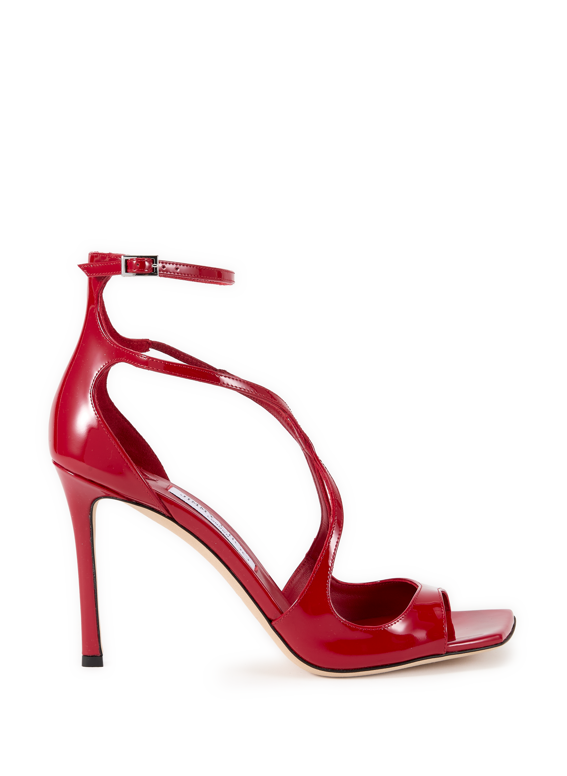 Escarpins Azia 95 en cuir JIMMY CHOO Rouge