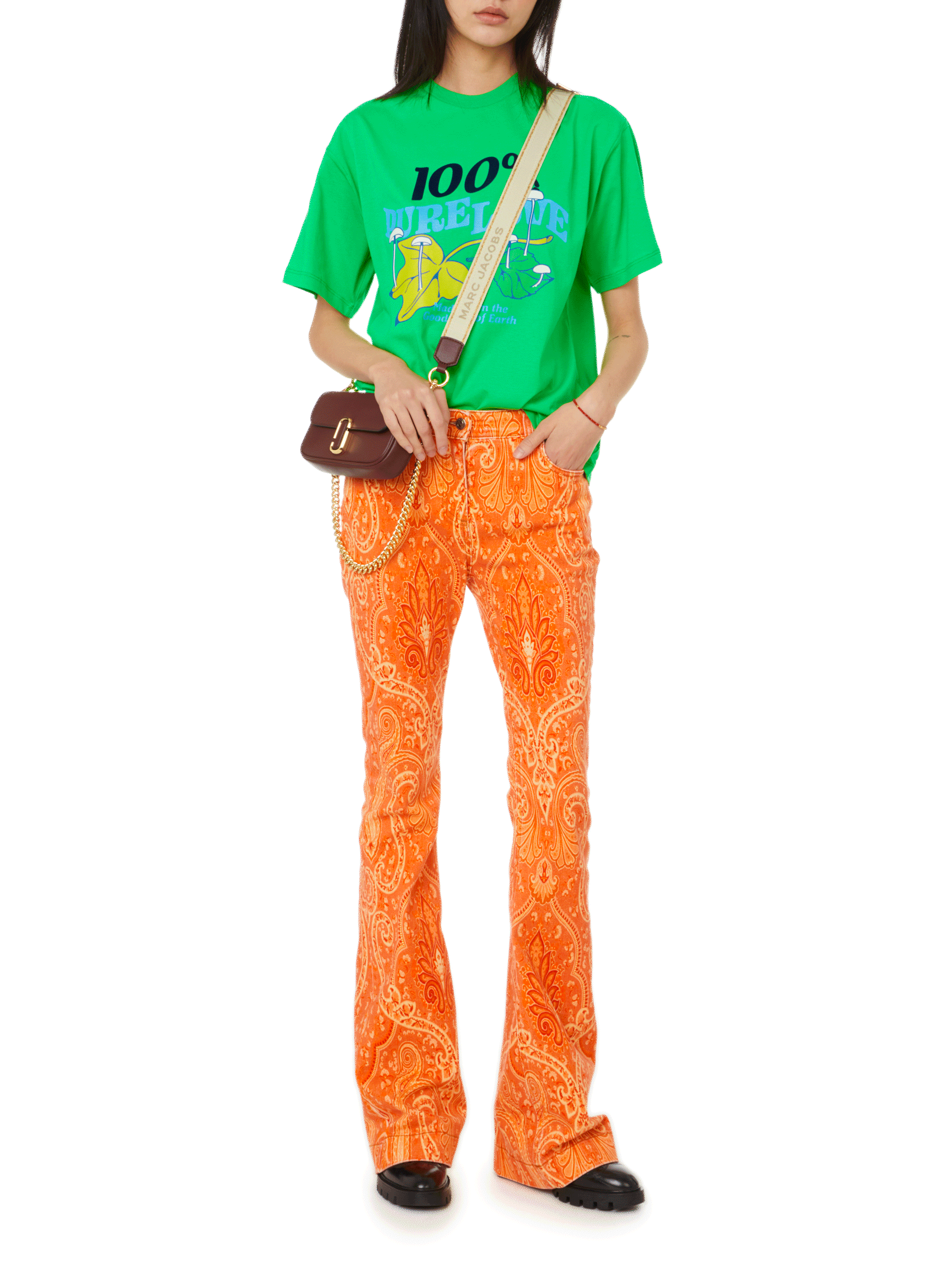 T-shirt en coton OPENING CEREMONY Vert