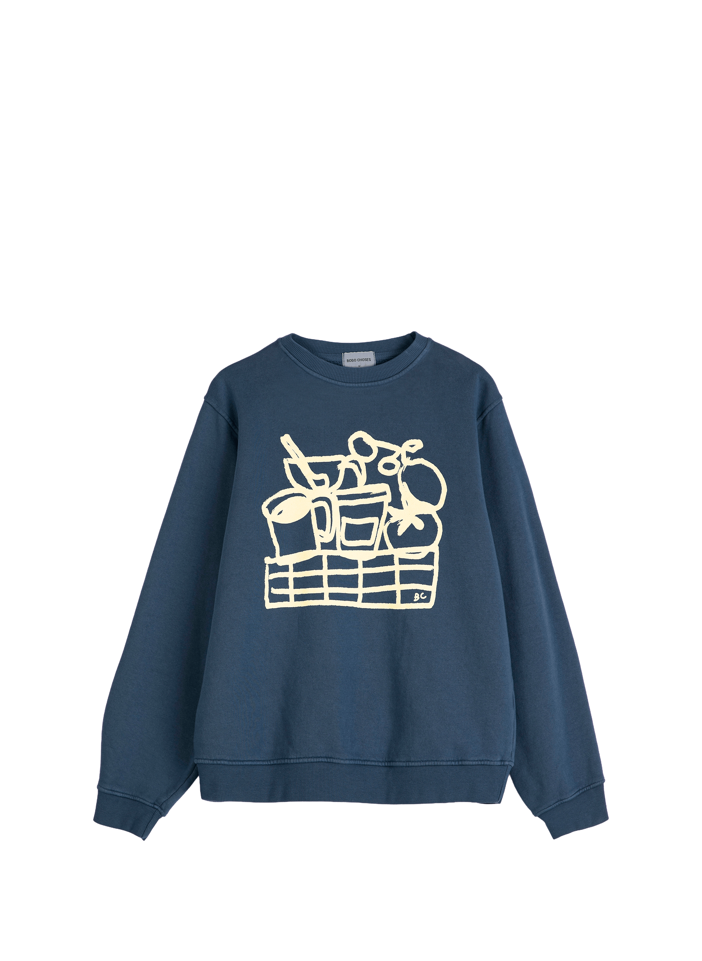 Printed cotton sweatshirt BOBO CHOSES Blue