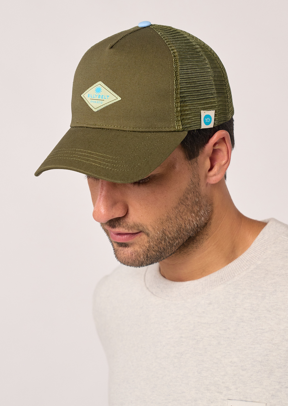 Casquette en coton trucker BILLYBELT Kaki