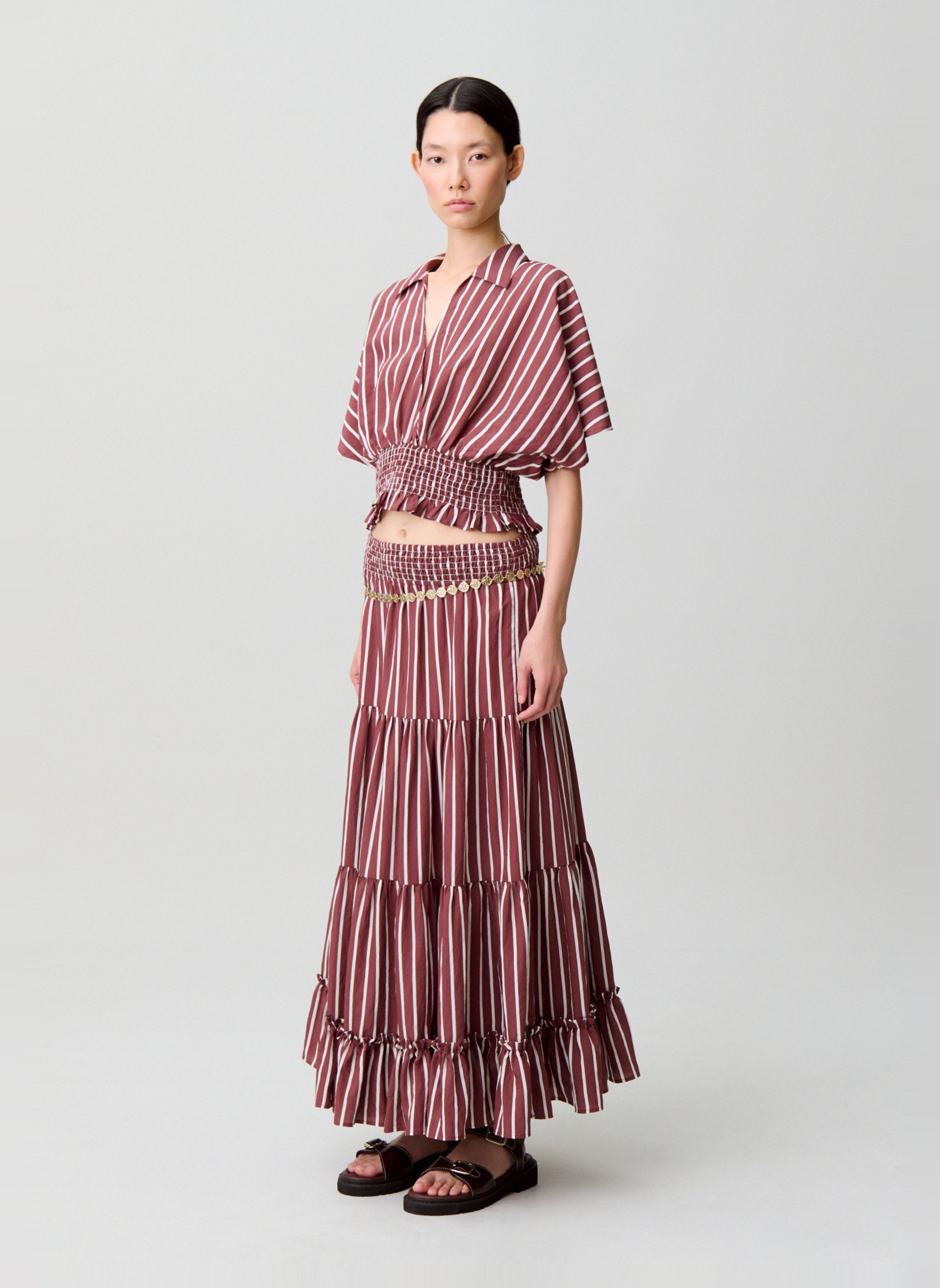 Top court ample à rayures CLAUDIE PIERLOT Multicolore