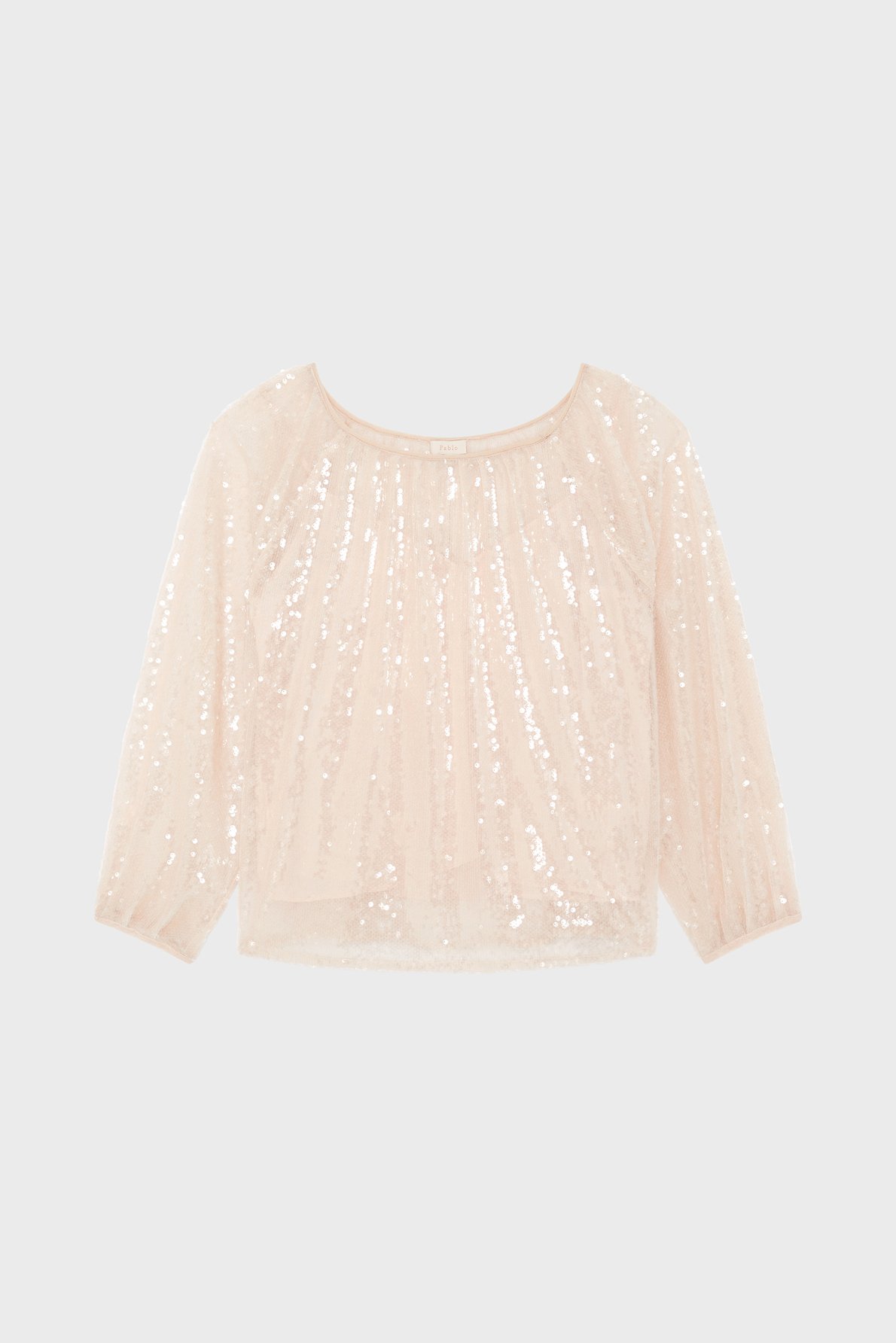 Blouse à sequins - calixta PABLO Beige