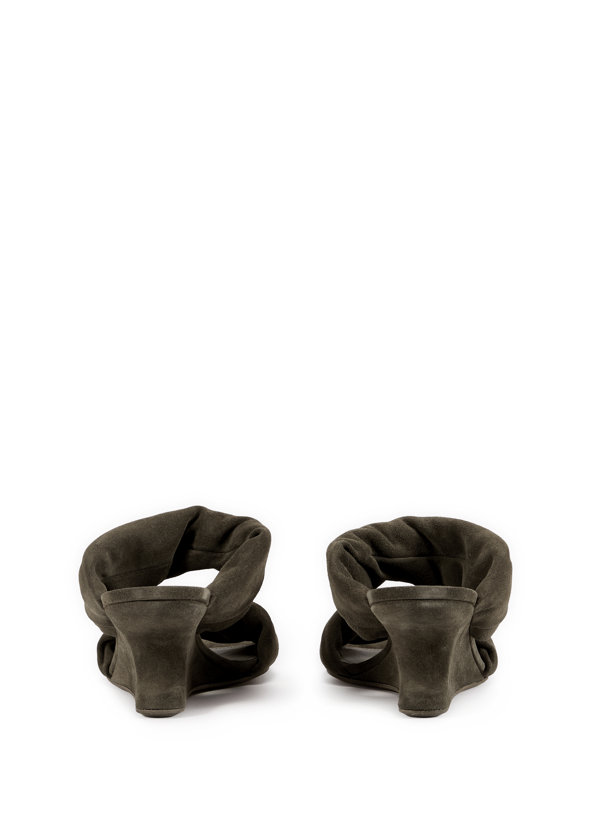 Cantilever Suede Leather Sandals RICK OWENS Grey